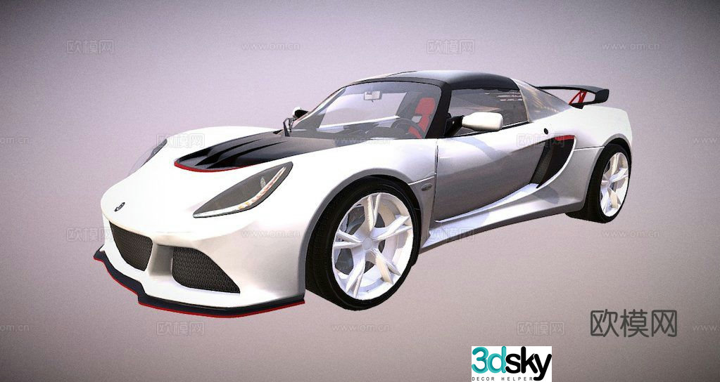 car sports car luxury car 3d model