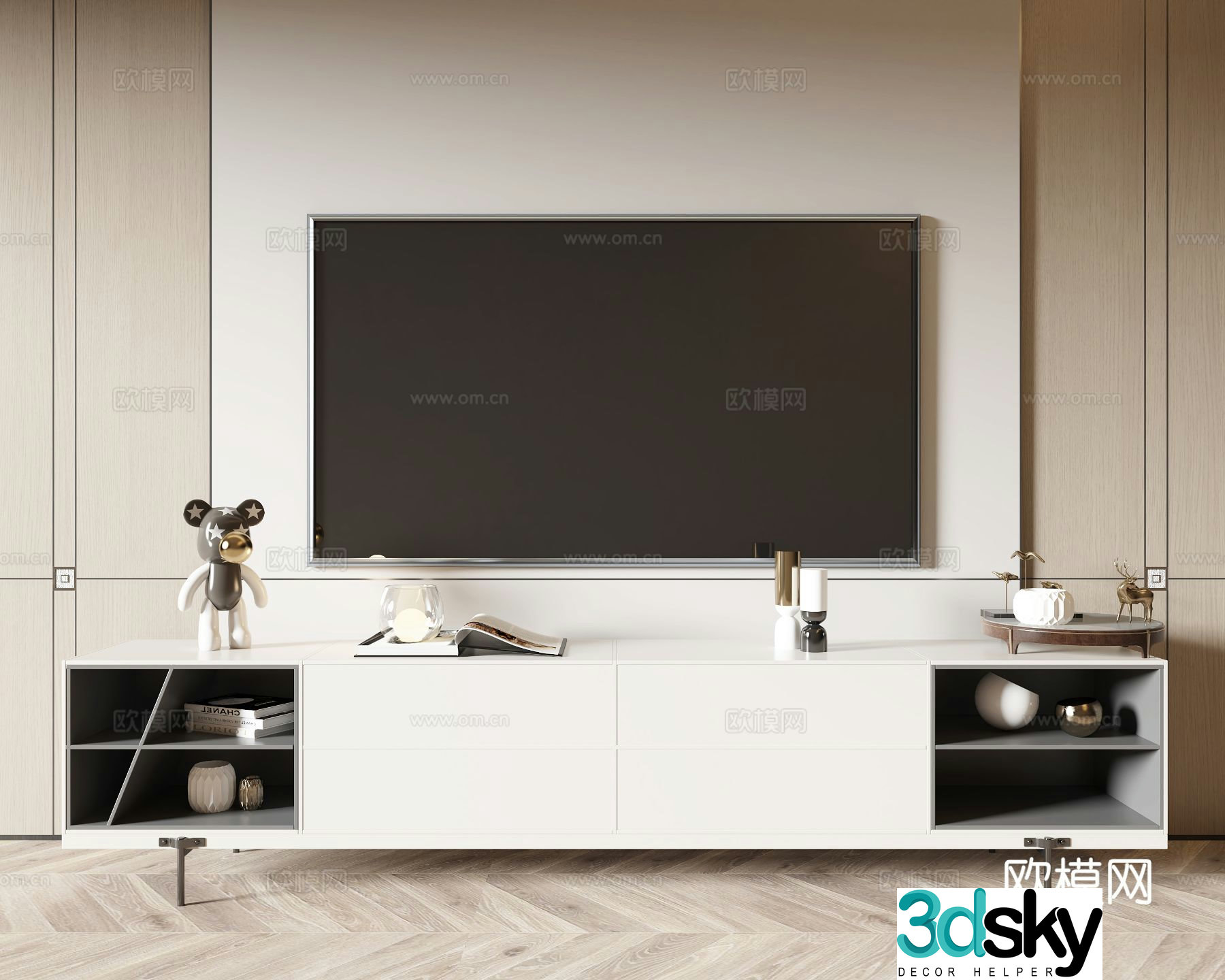 Modern TV cabinet 3d model