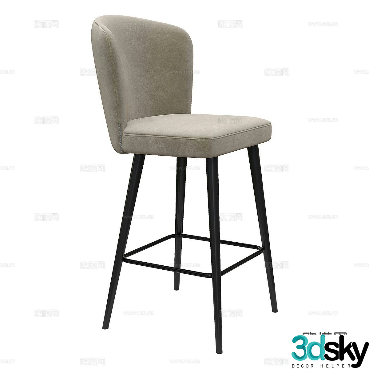 Modern bar stool bar stool bar stool 3d model