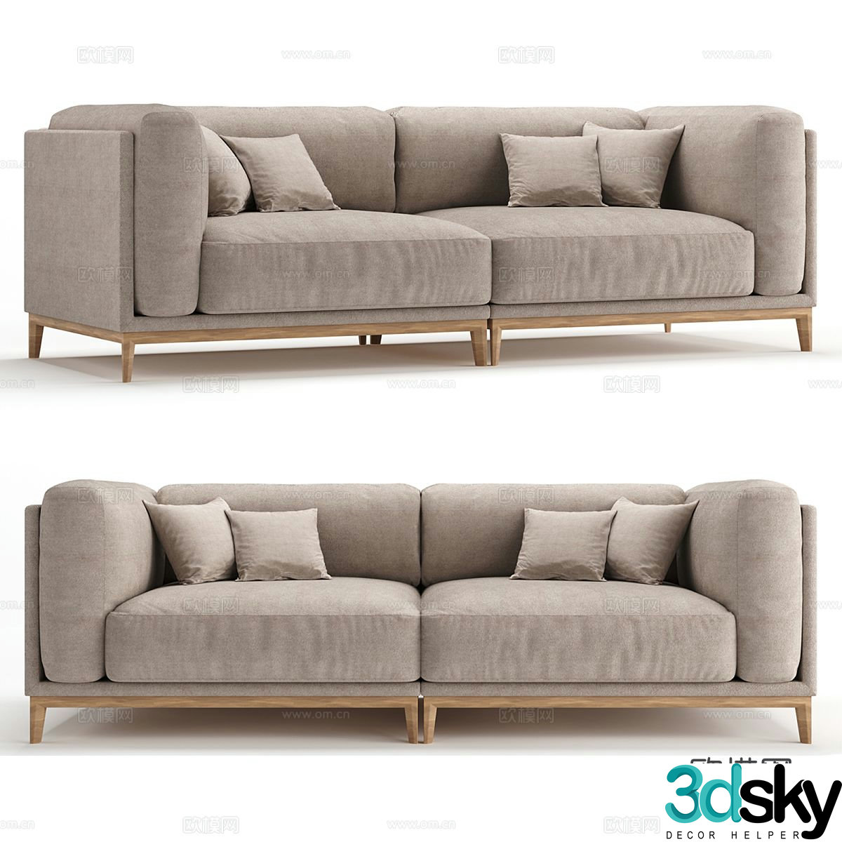 Modern love sofa 3d model