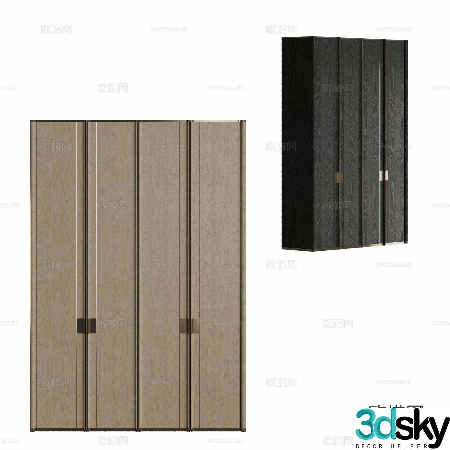 Modern wardrobe 3d model