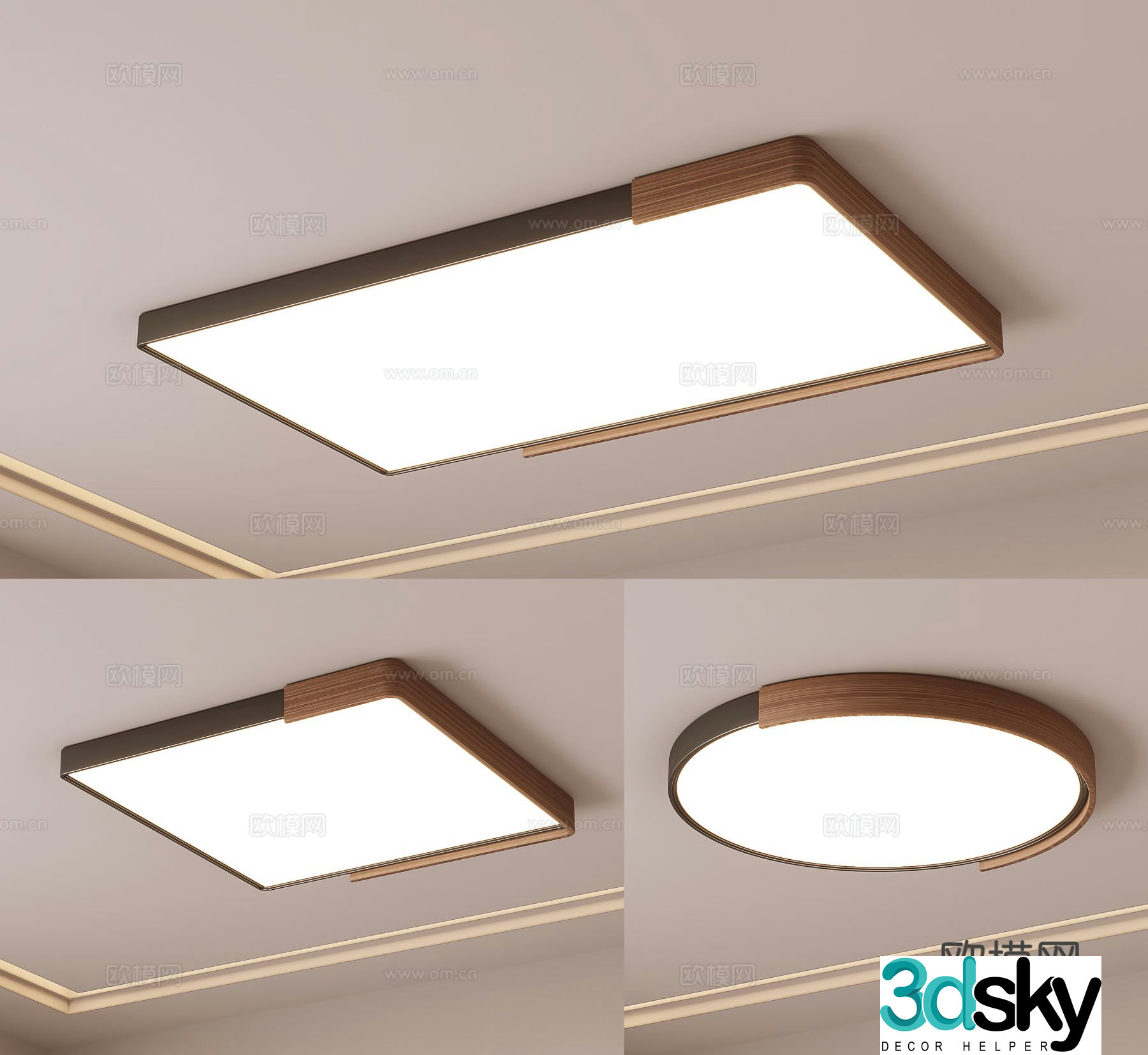 Medieval style ceiling lamp 3d model