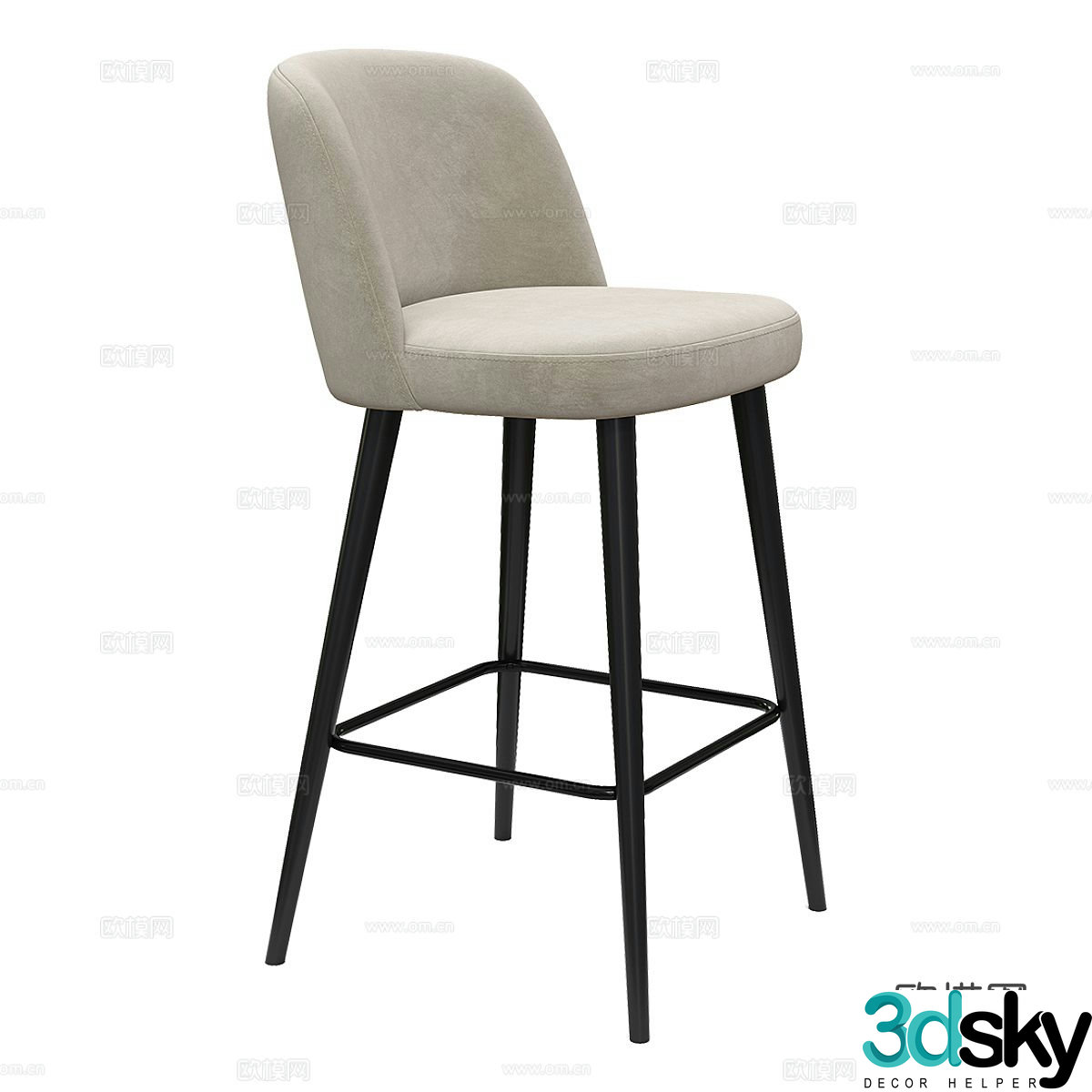 Modern bar stool bar stool bar stool 3d model