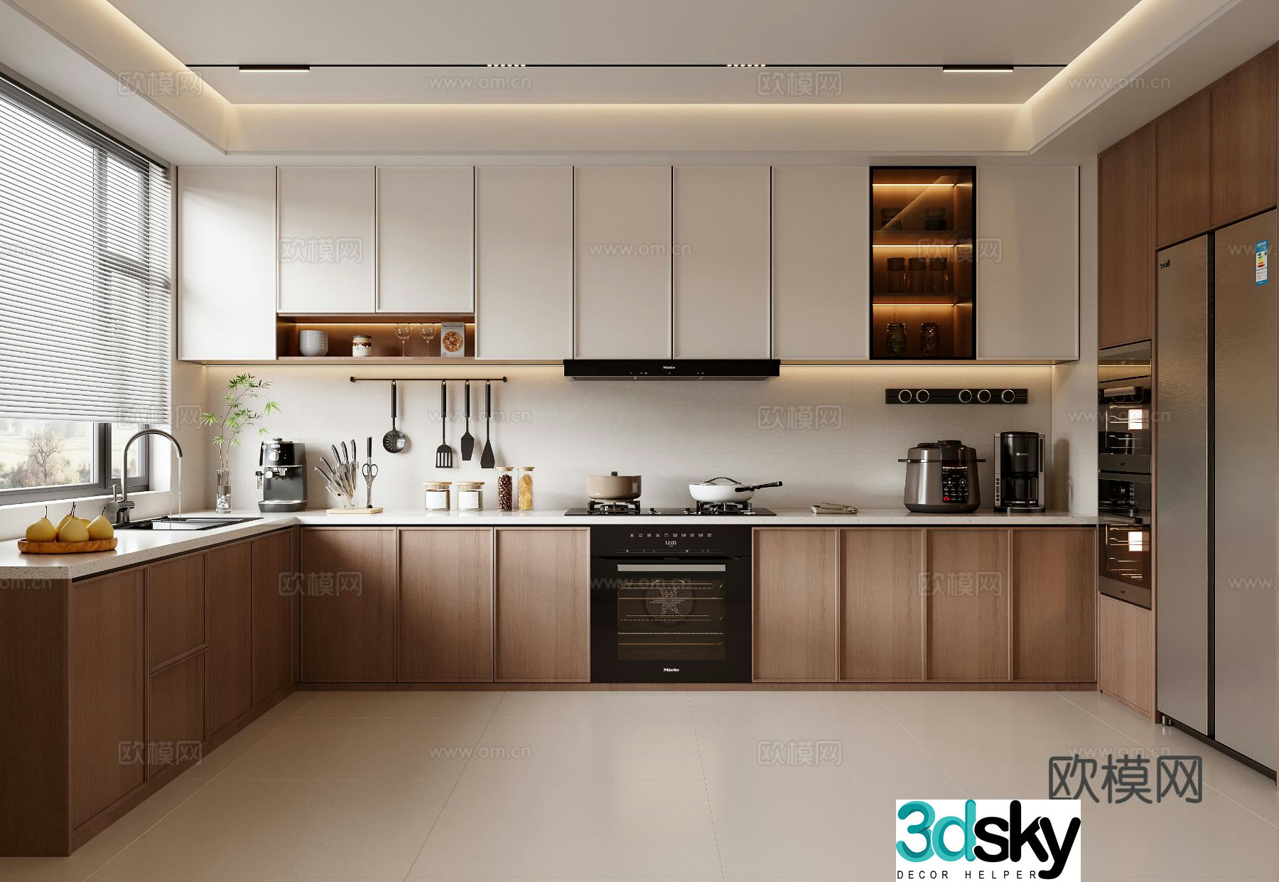 Medieval style kitchen 3d model