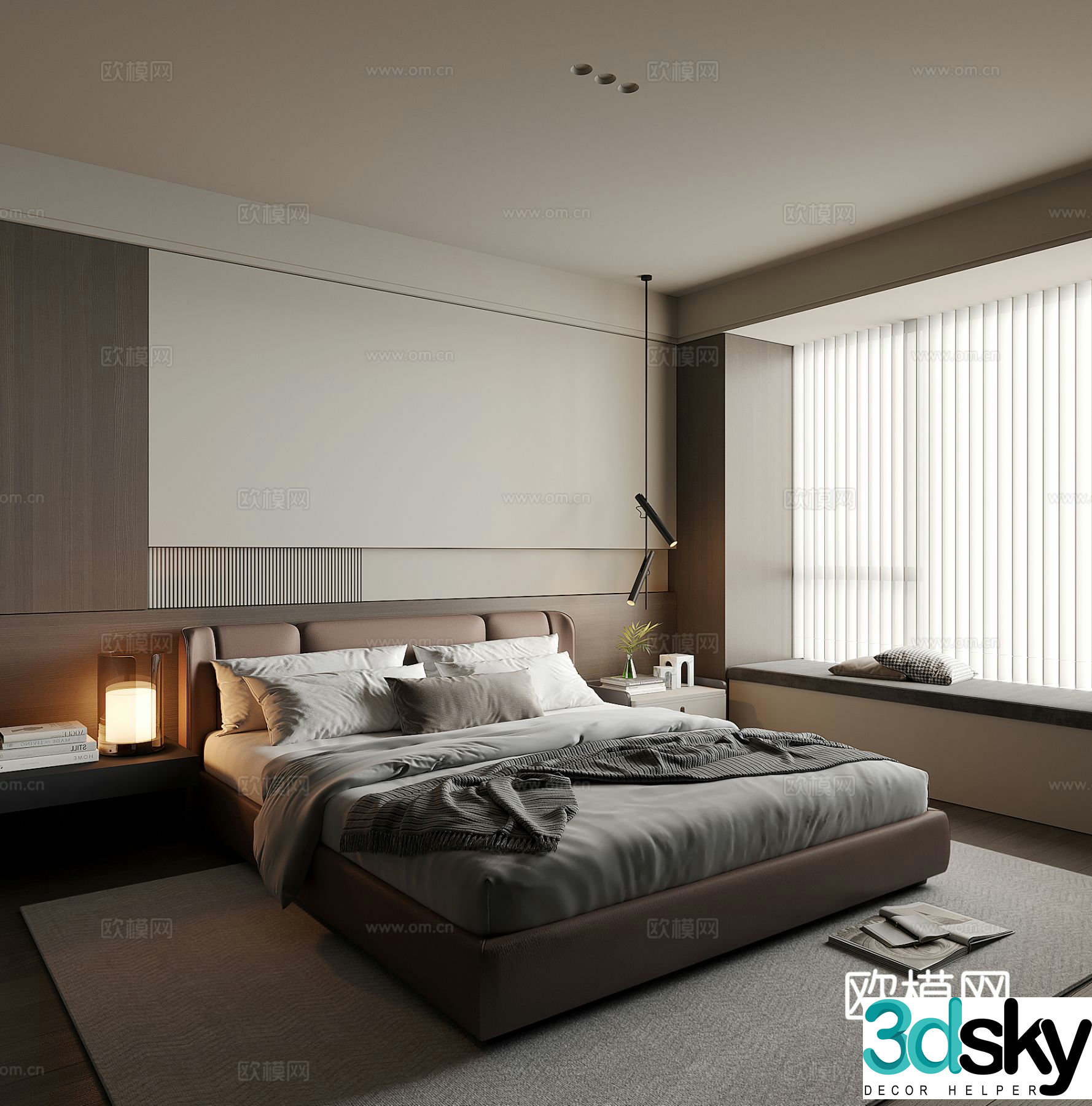 Italian style bedroom second bedroom 3d model