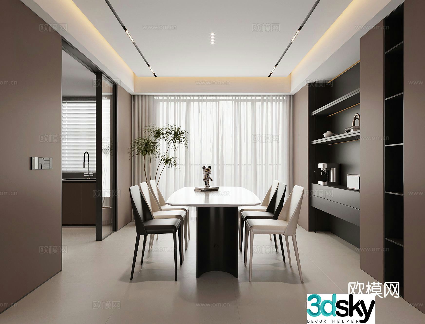 Italian restaurant 3d model