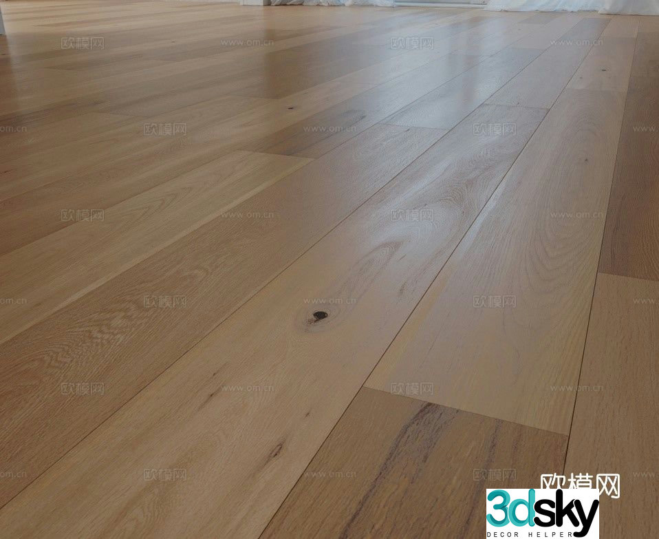 Herringbone wood flooring interior floor 3d model