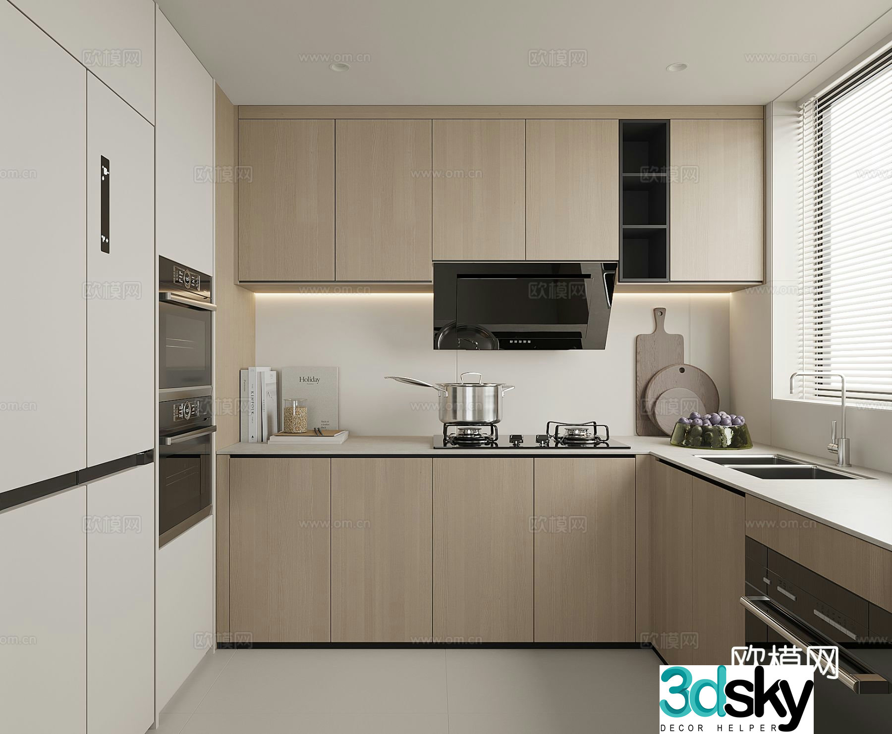Modern kitchen 3d model