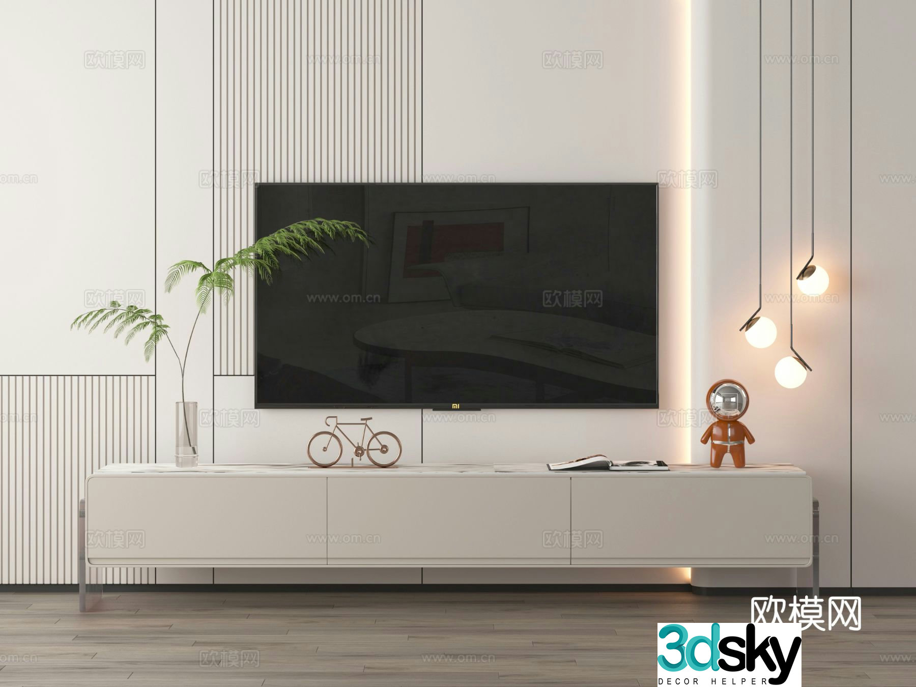 Modern TV cabinet 3d model