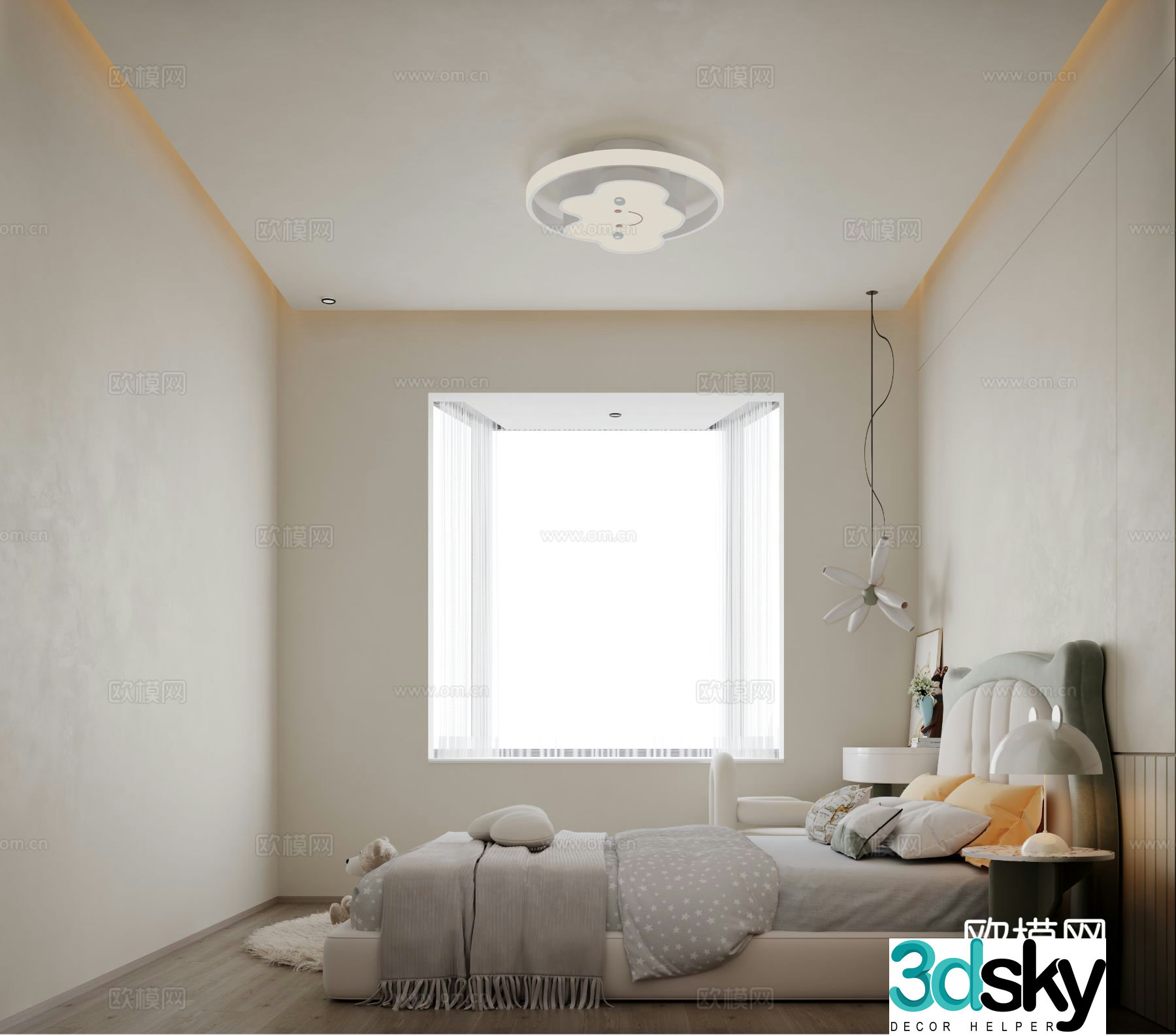 Modern children’s room children’s room 3d model