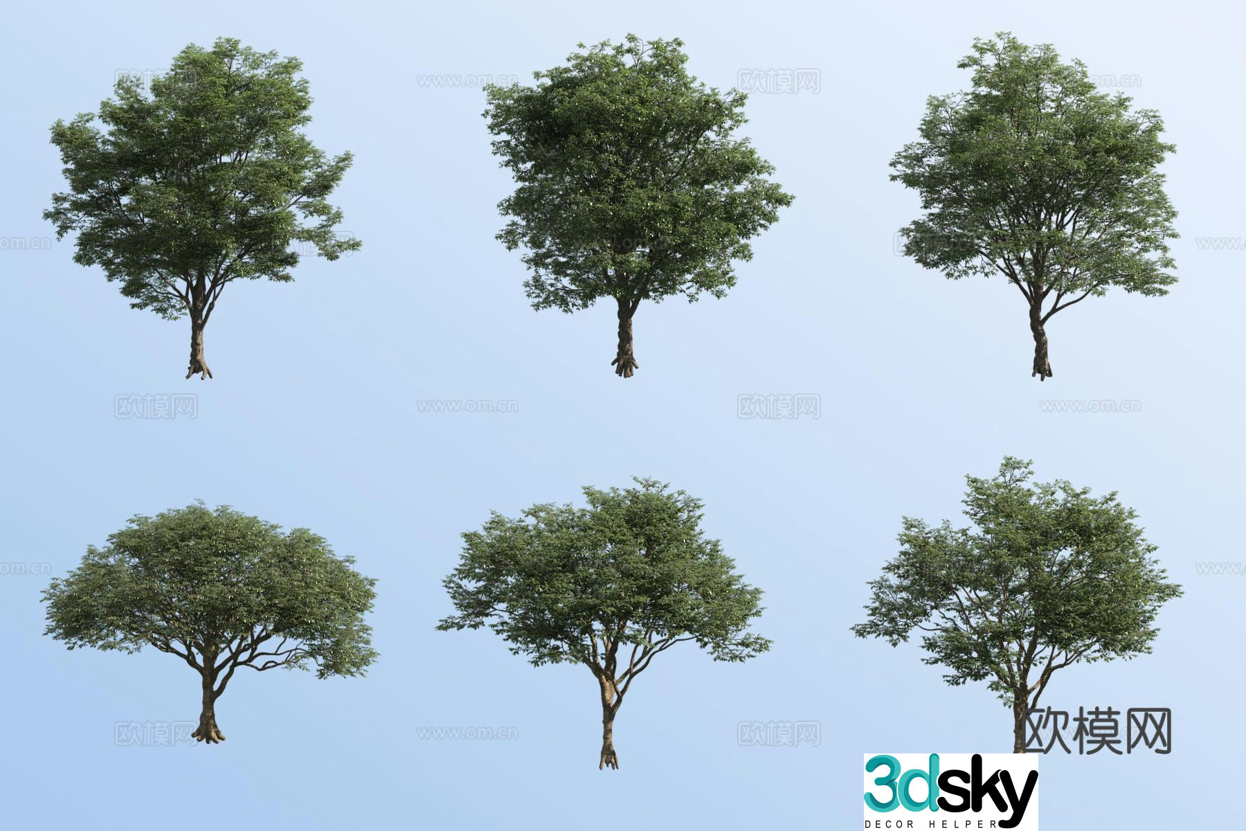 small tree landscape tree green tree 3d model