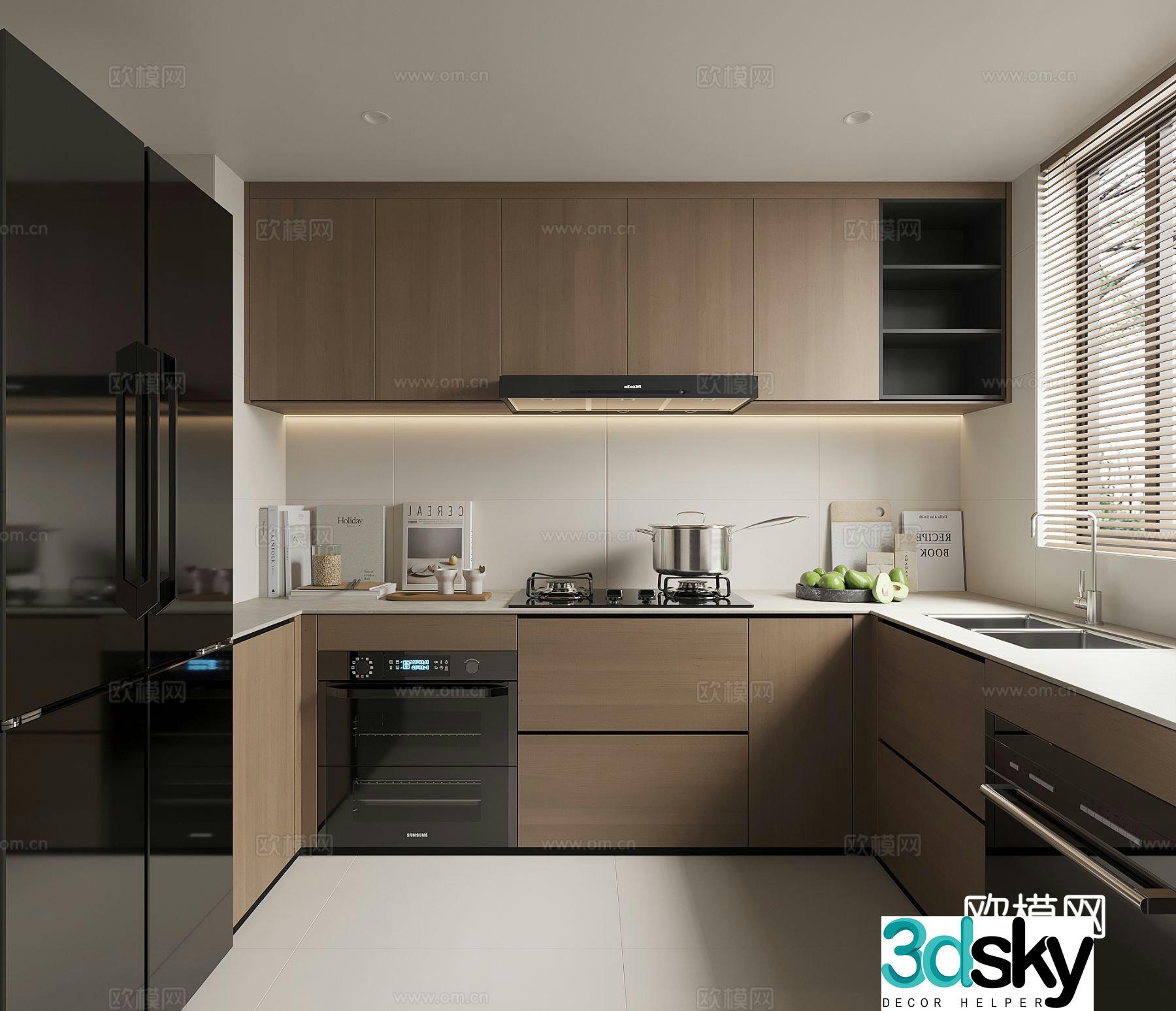 Modern kitchen 3d model