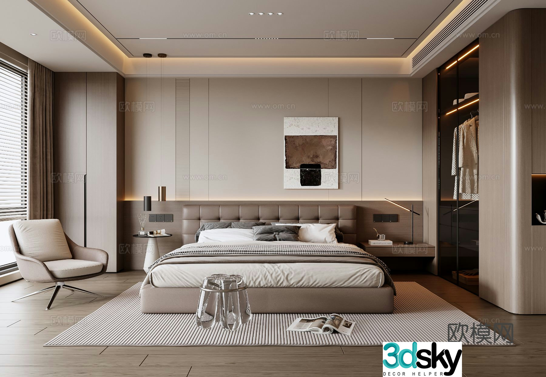 Sites bedroom master bedroom 3D model
