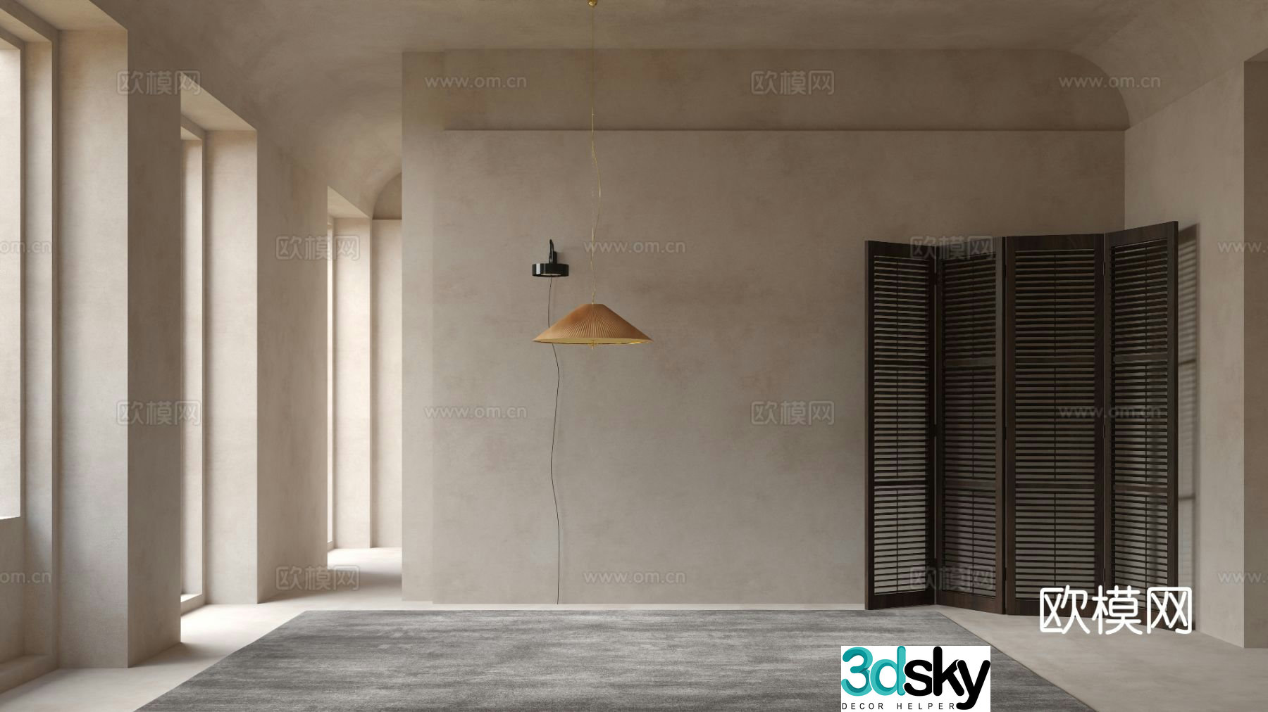 GUBI modern chandelier 3d model