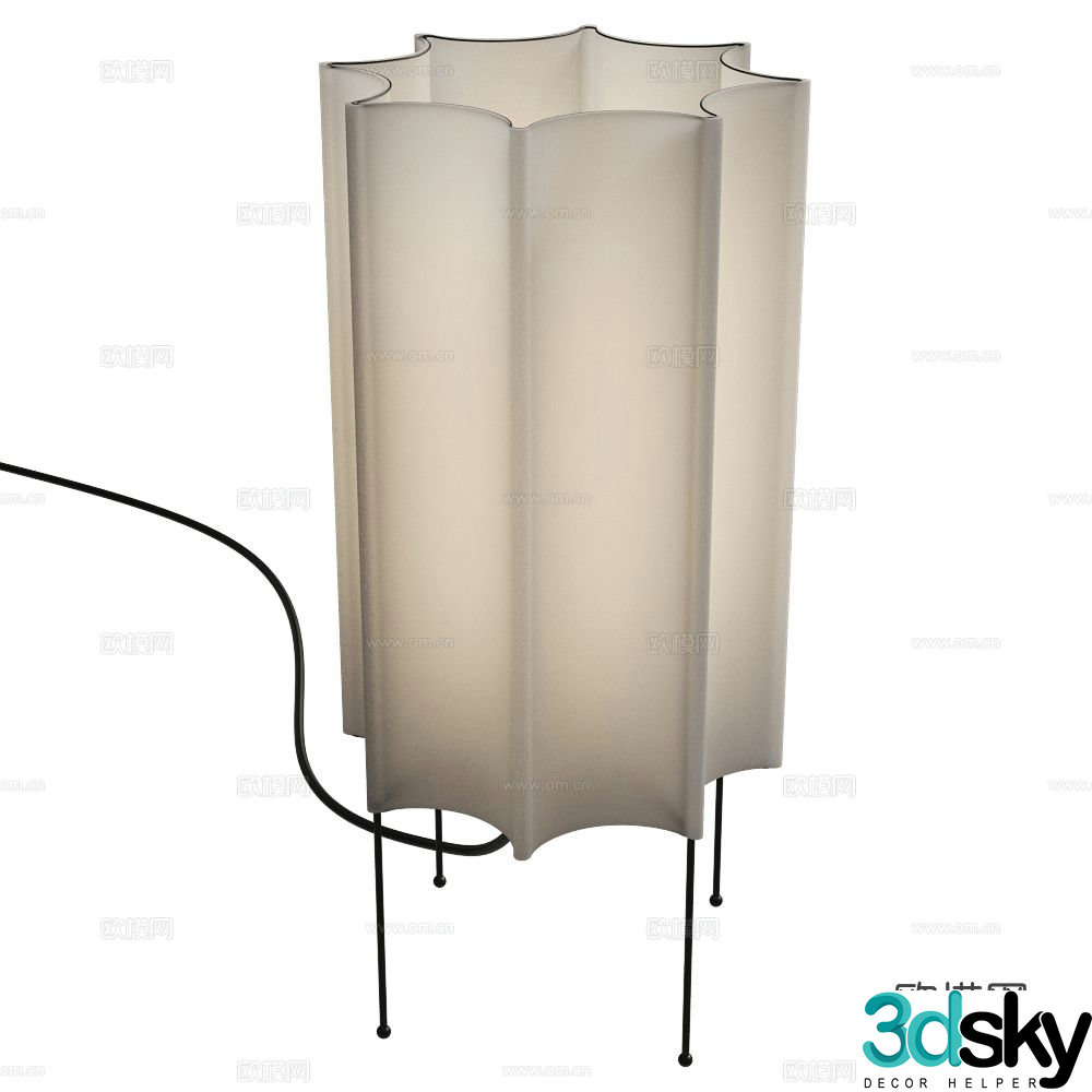 Punt modern minimalist desk lamp 3d model