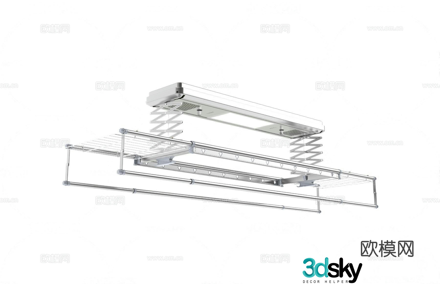 Modern clothes drying rack Automatic clothes drying rack Folding clothes drying rack 3d model