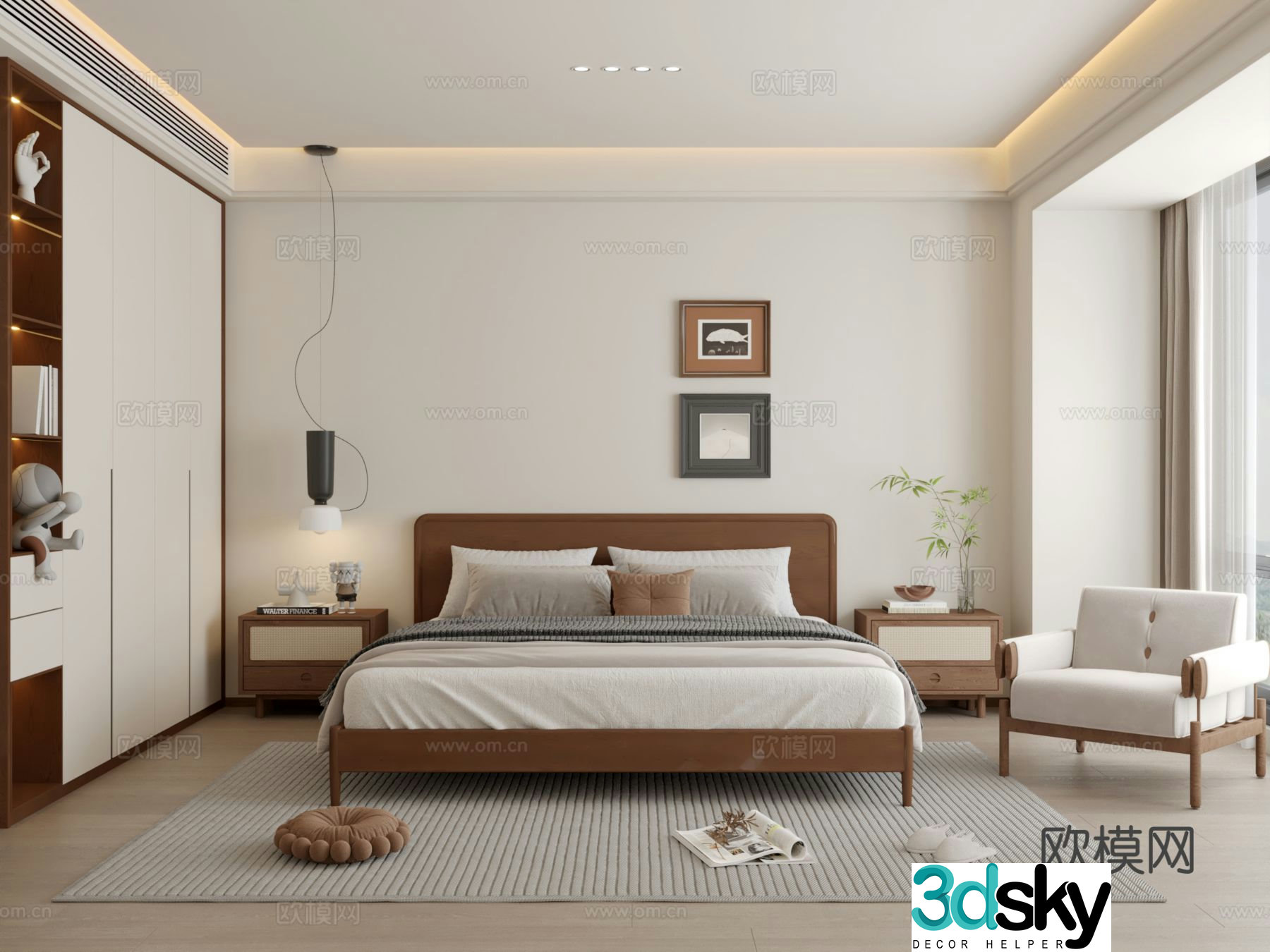 Wasabi Bedroom Master bedroom 3D model