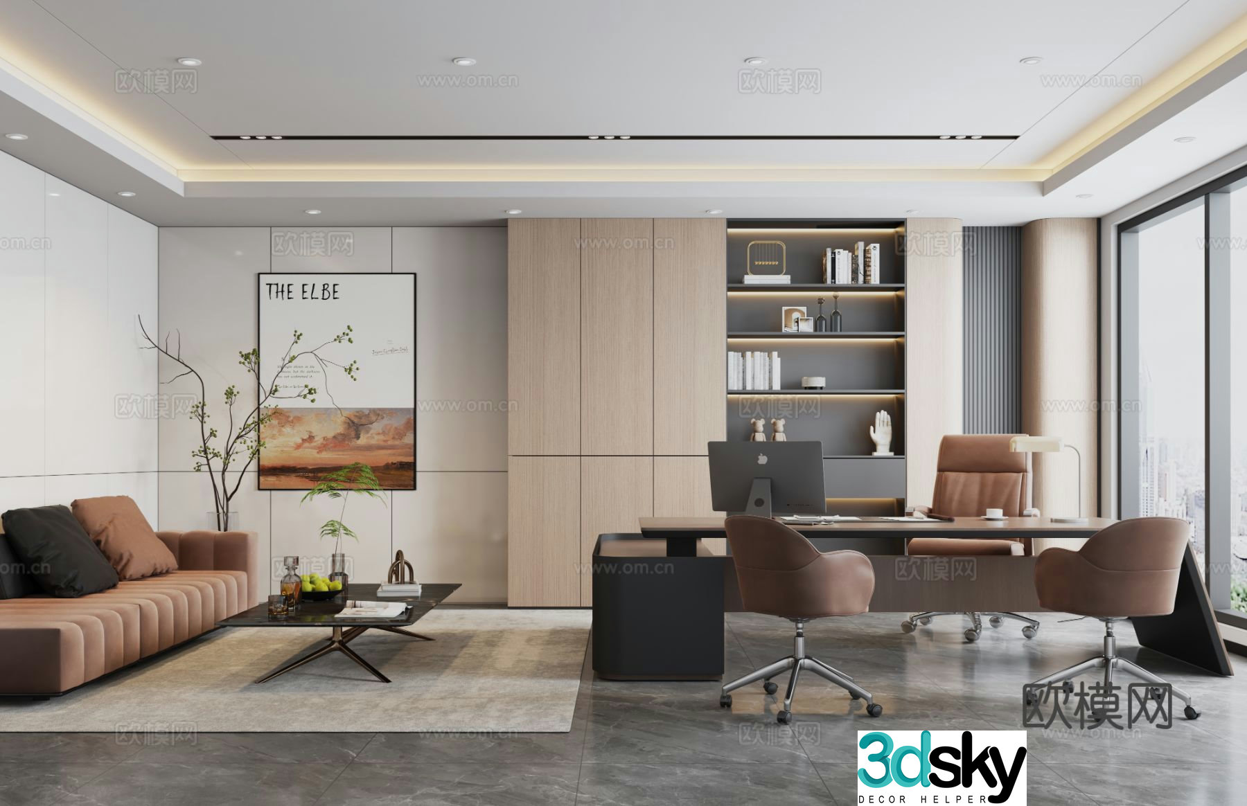 Modern Manager Office 3D model
