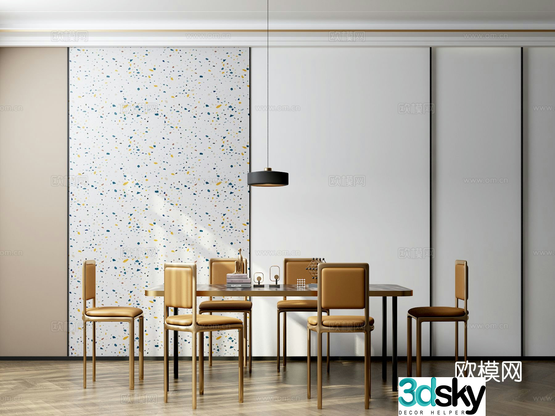 Postmodern restaurant 3d model