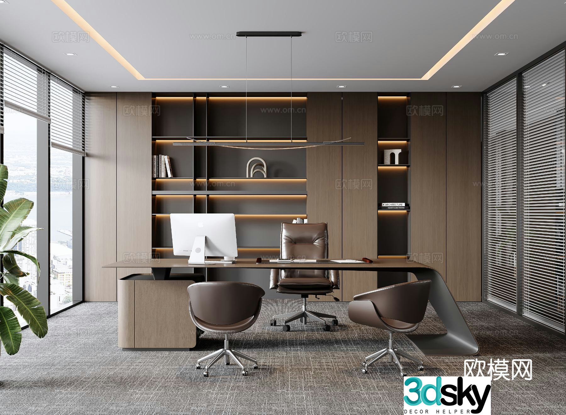 Italian general manager room 3D model
