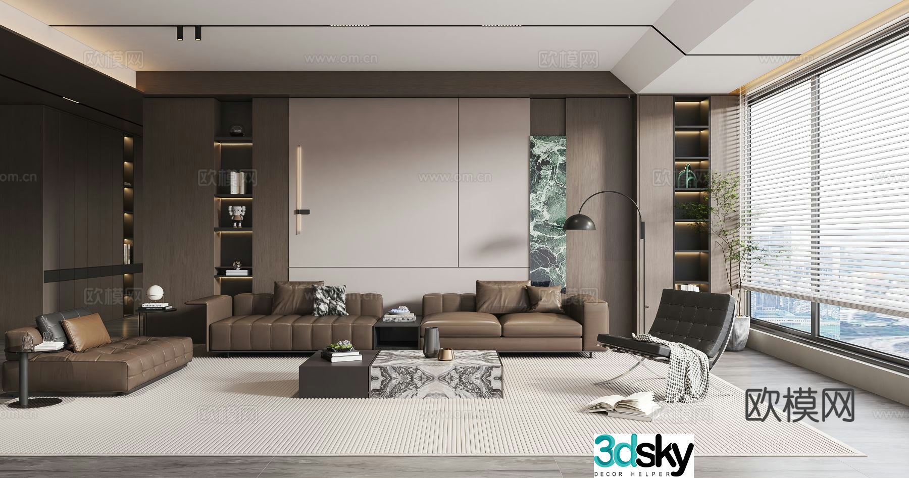 Italian living room 3d model