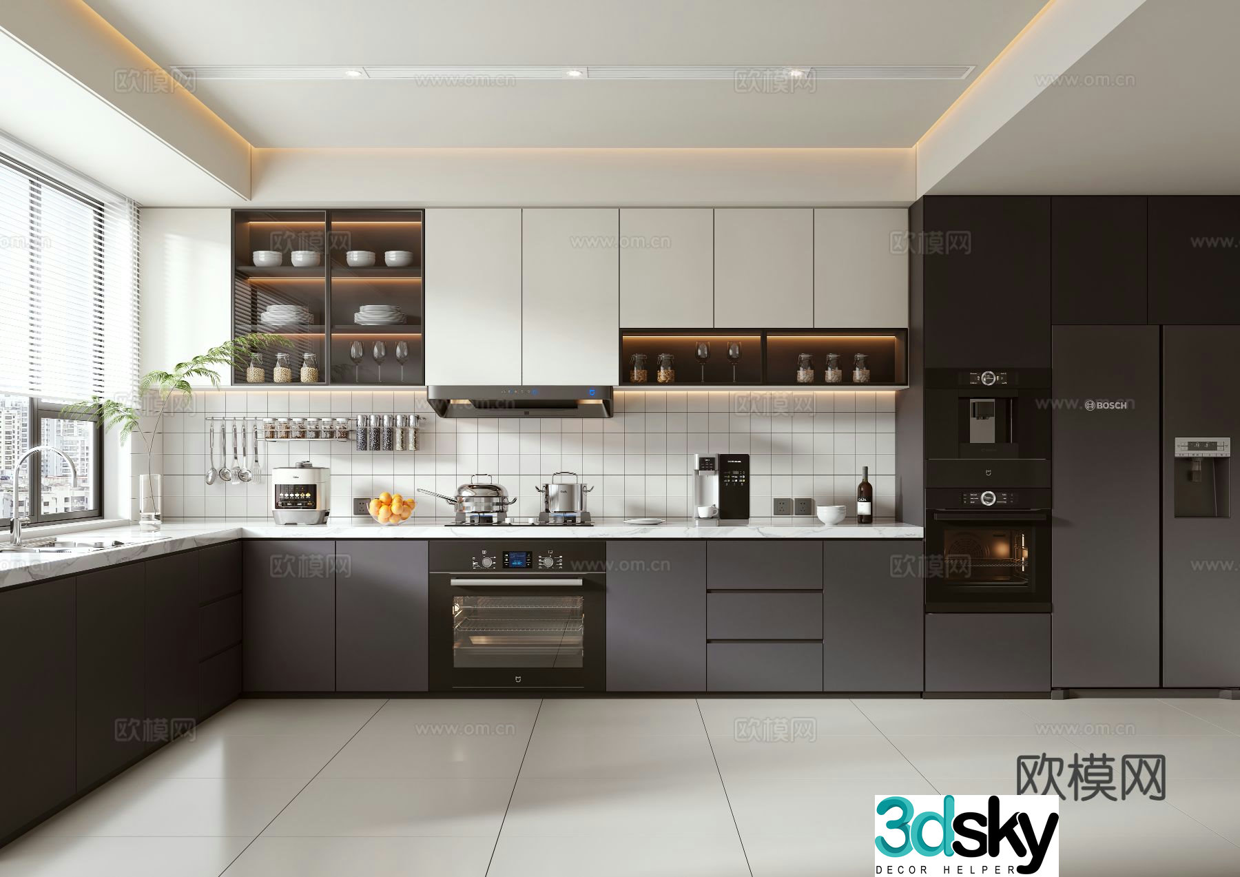Modern kitchen 3d model