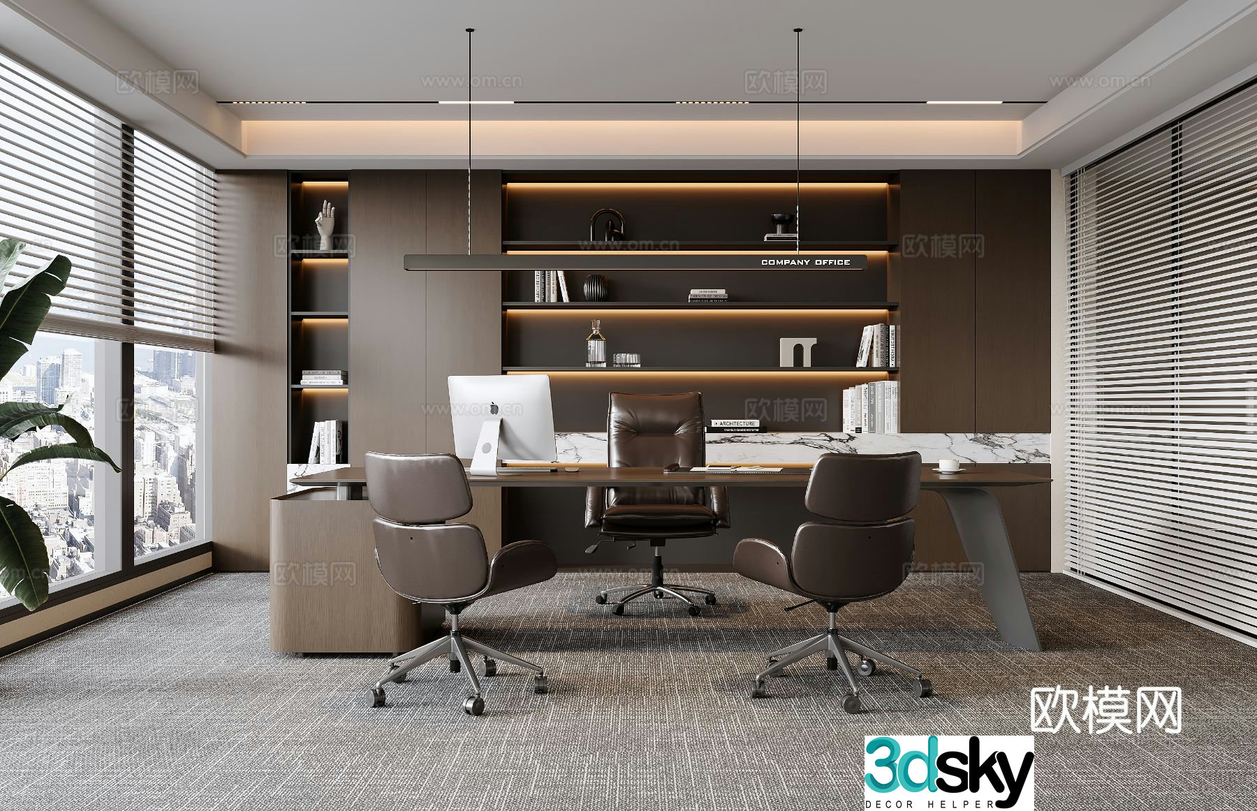 Italian general manager room 3D model