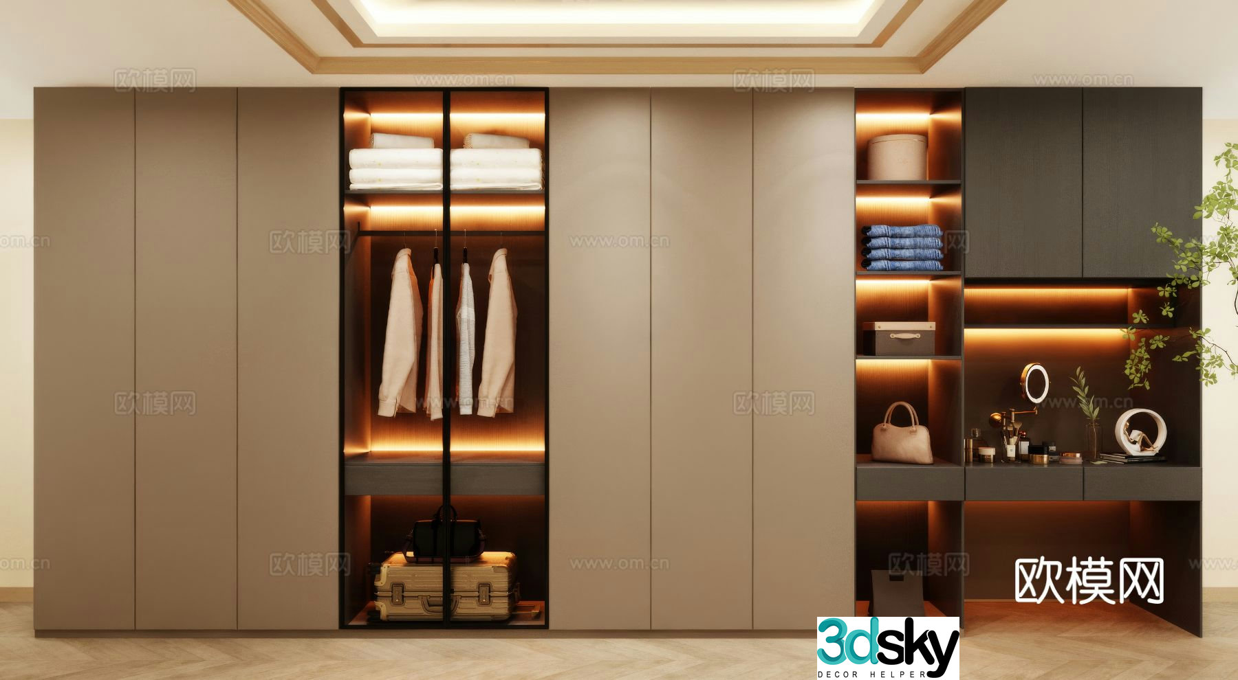 Wardrobe Clothes cabinet design Clothes cabinet 3d model
