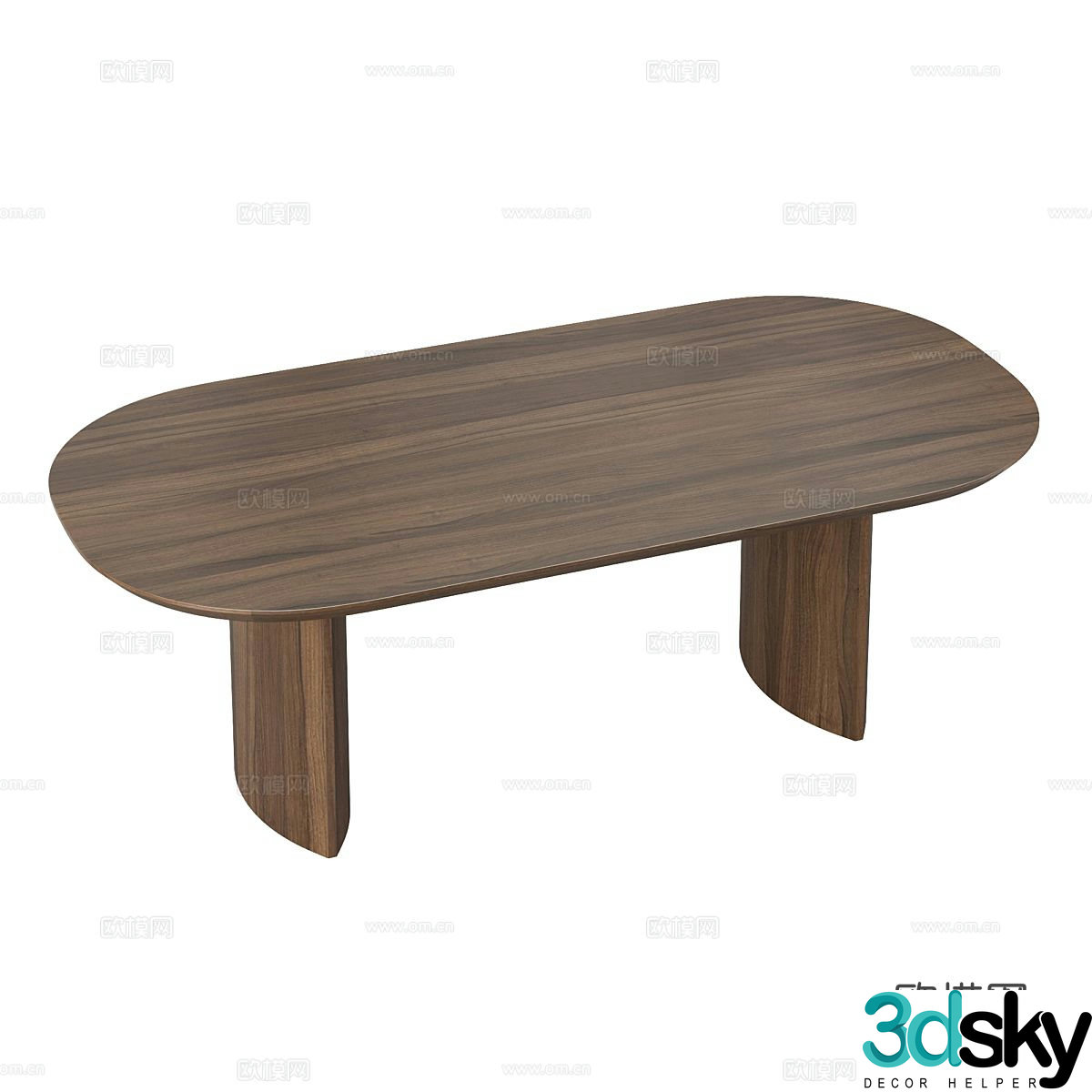 Nordic simple coffee table 3D model