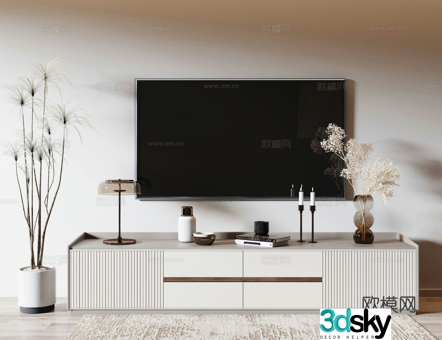 Modern TV cabinet 3d model