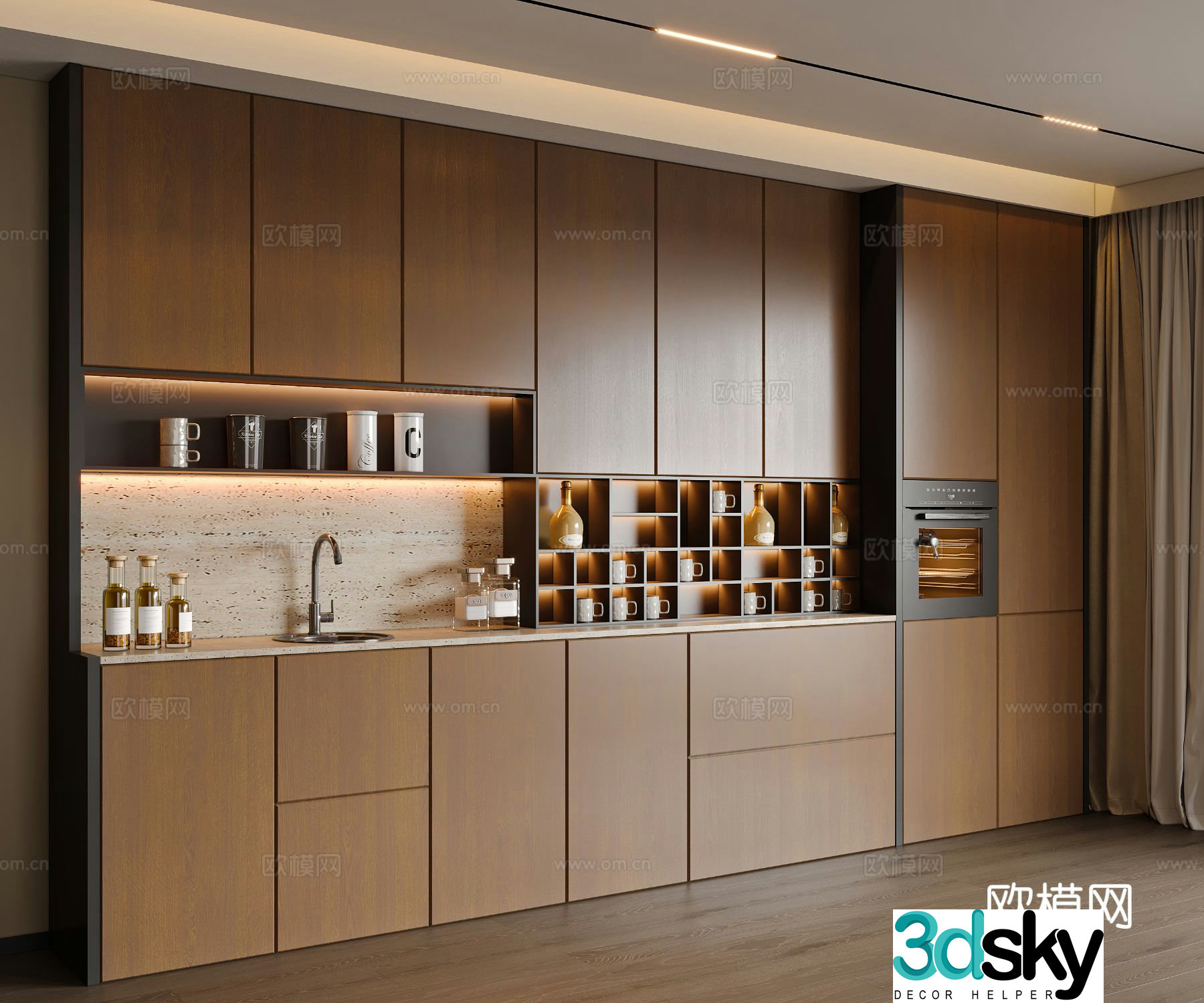 Modern sideboard 3D model