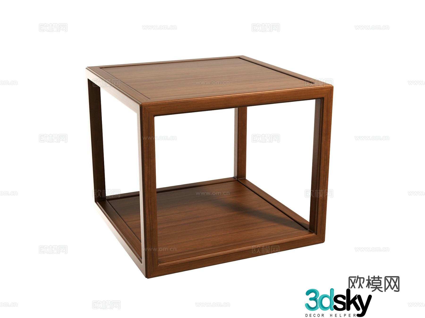 New Chinese side table angle table 3D model