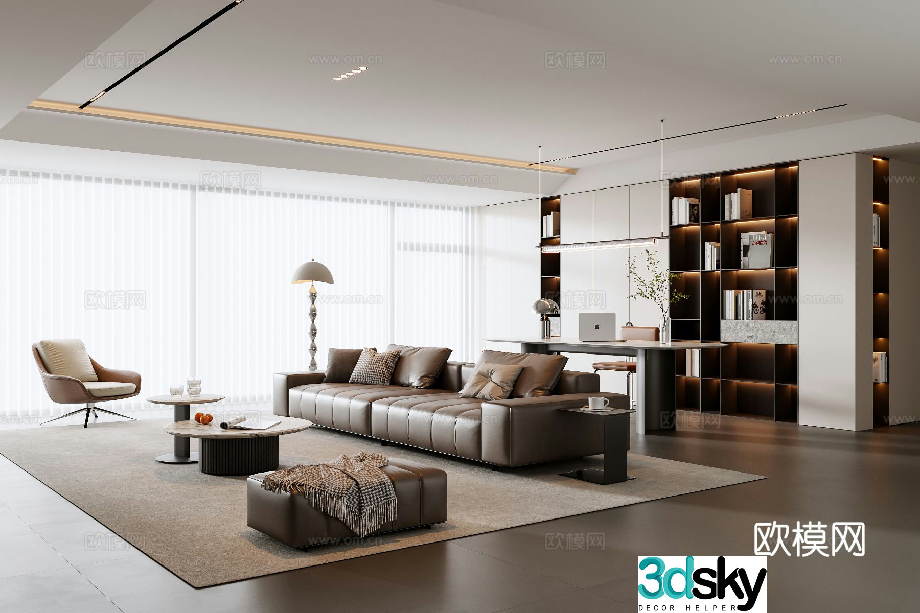 Italian living room 3d model