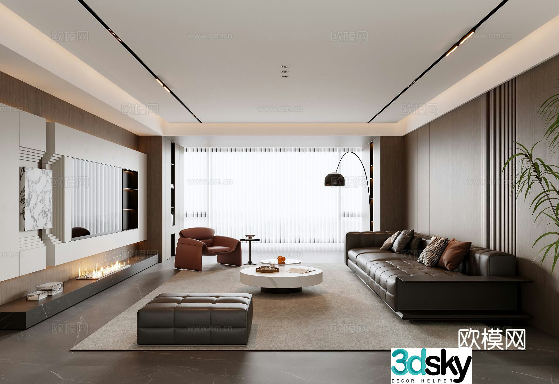 Italian living room 3d model