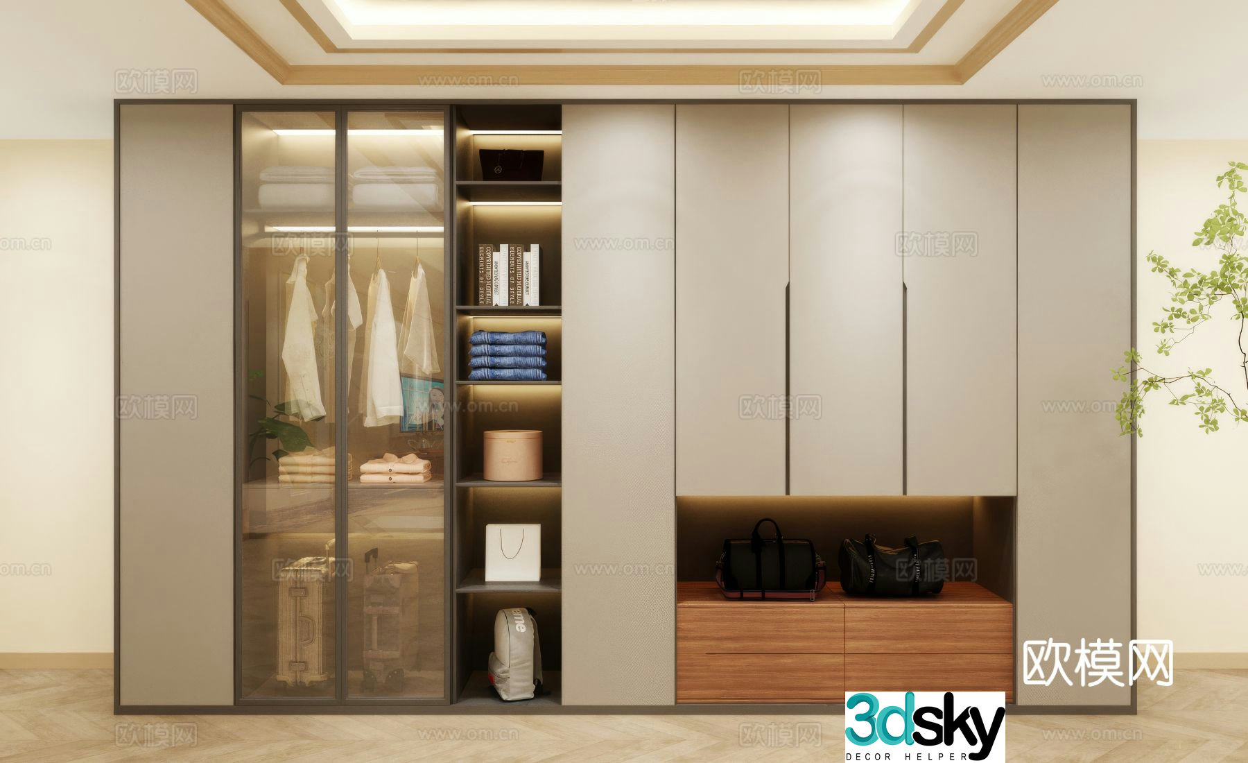 Wardrobe design Wardrobe renderings Wardrobe wardrobe design Wardrobe cabinet 3d model