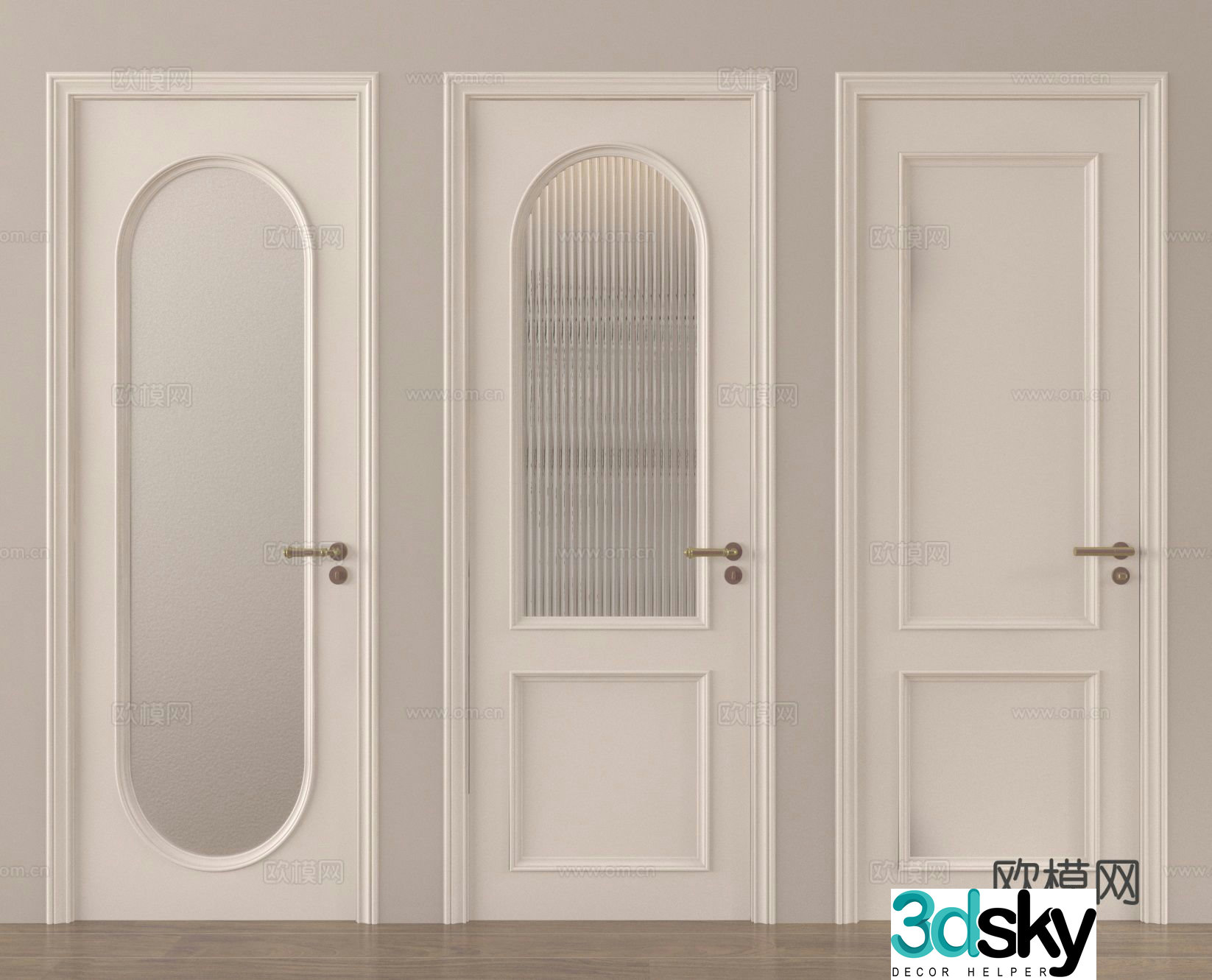 Door Single-open door House door Kitchen and bathroom door 3D model