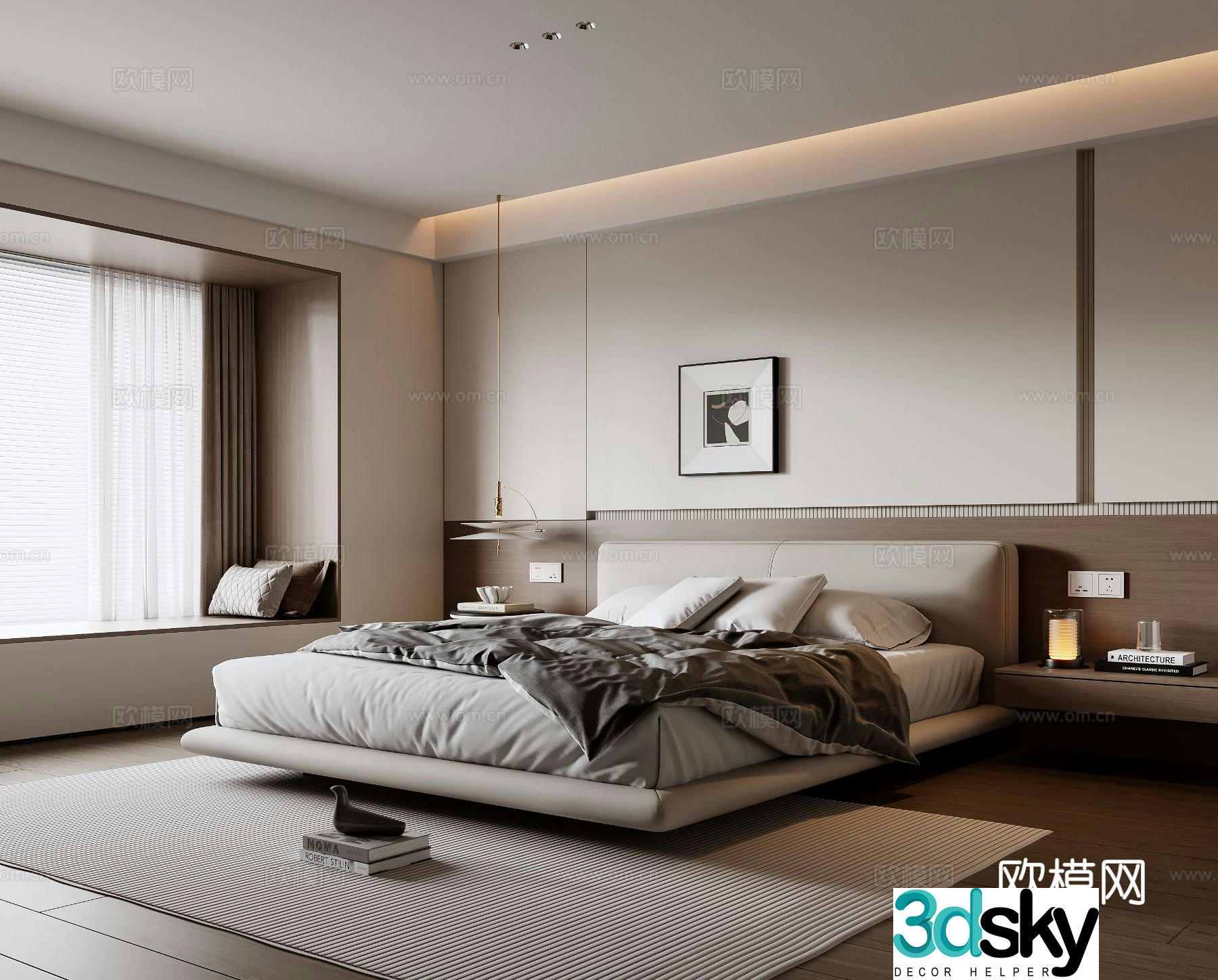 Modern bedroom 3d model