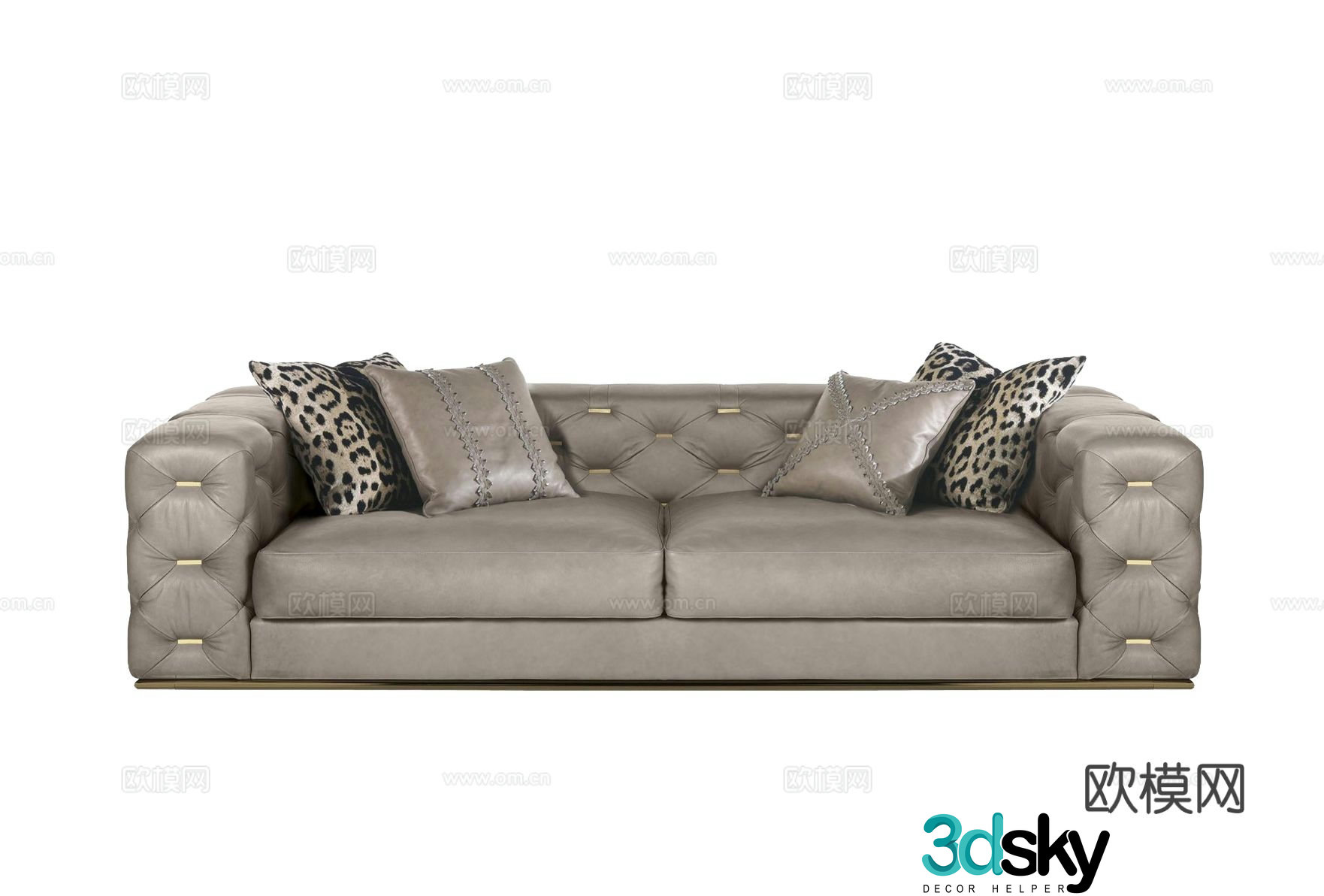 roberto cavalli double sofa 3d model