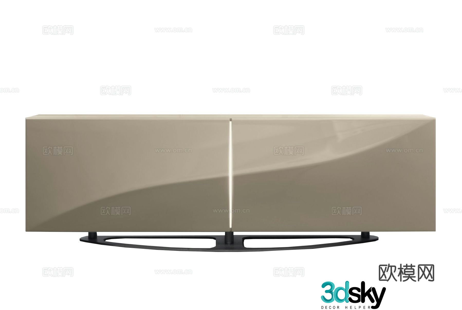 roche bobois side cabinet 3d model