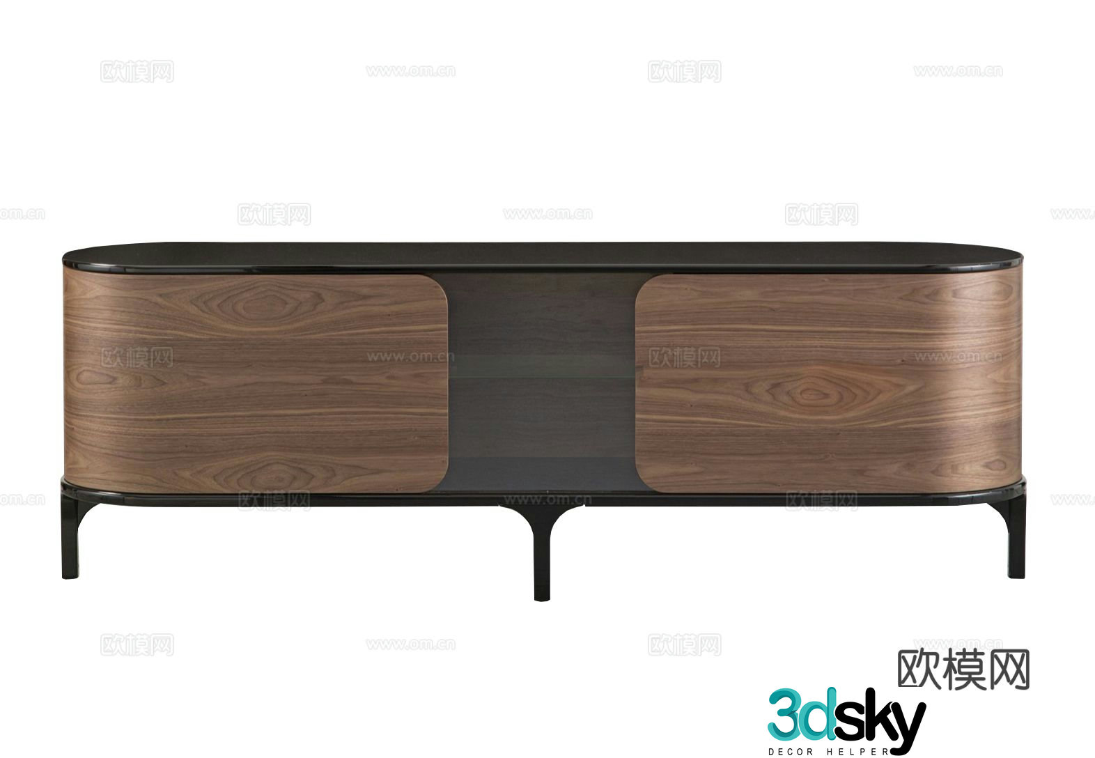 roche bobois floor cabinet side cabinet 3d model