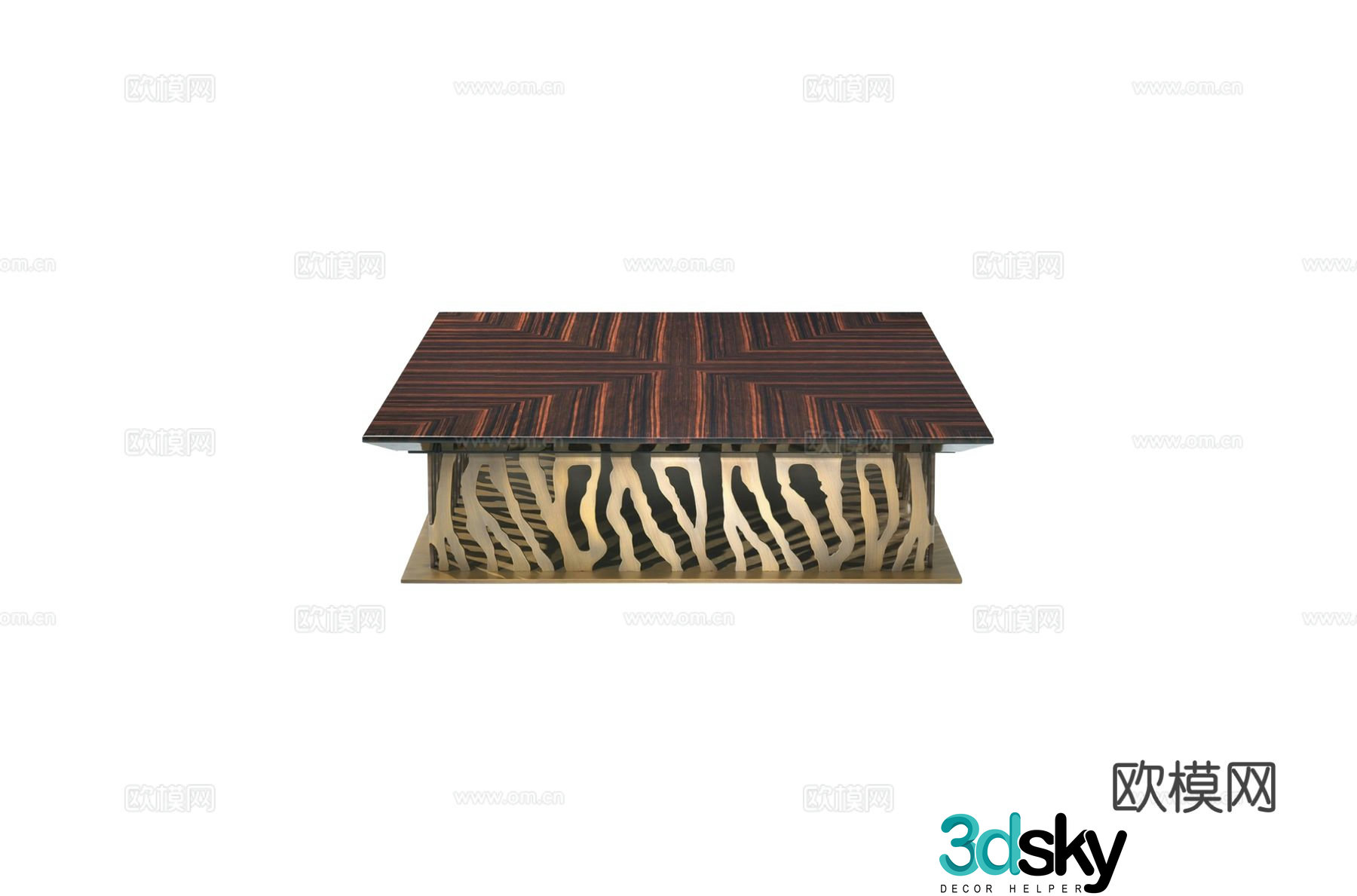 roberto cavalli coffee table 3d model