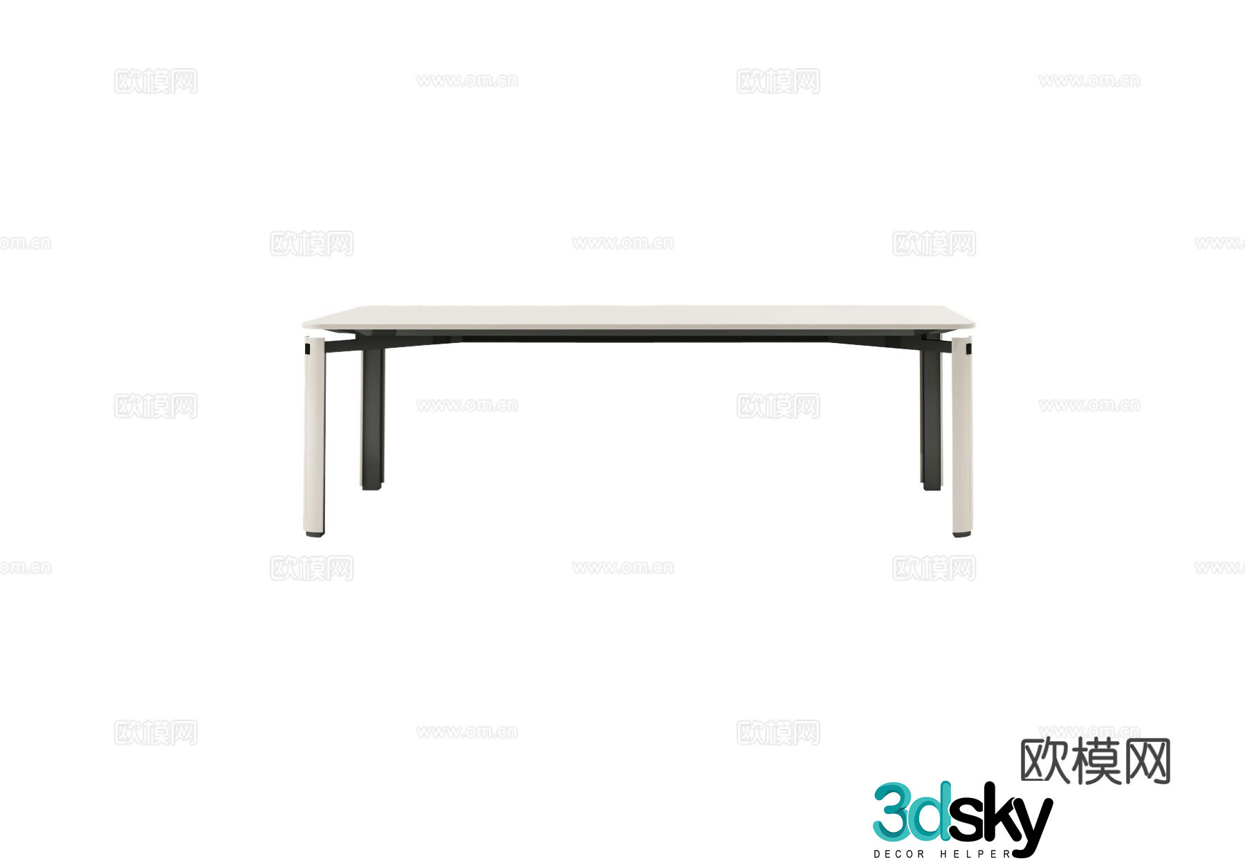 TURRI ZENIT Dining Table 3D Model