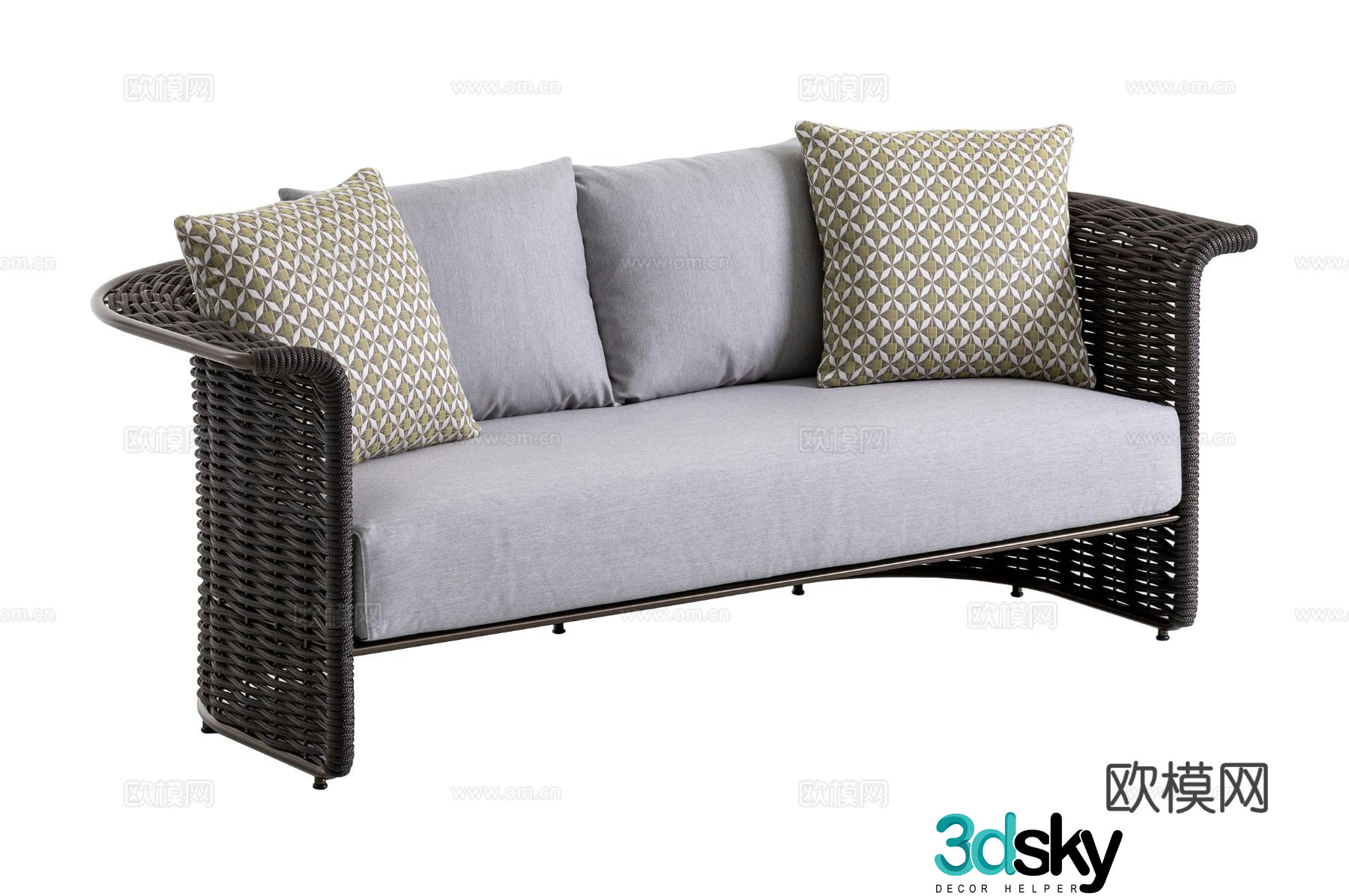 Rugiano outdoor multiplayer sofa 3d model