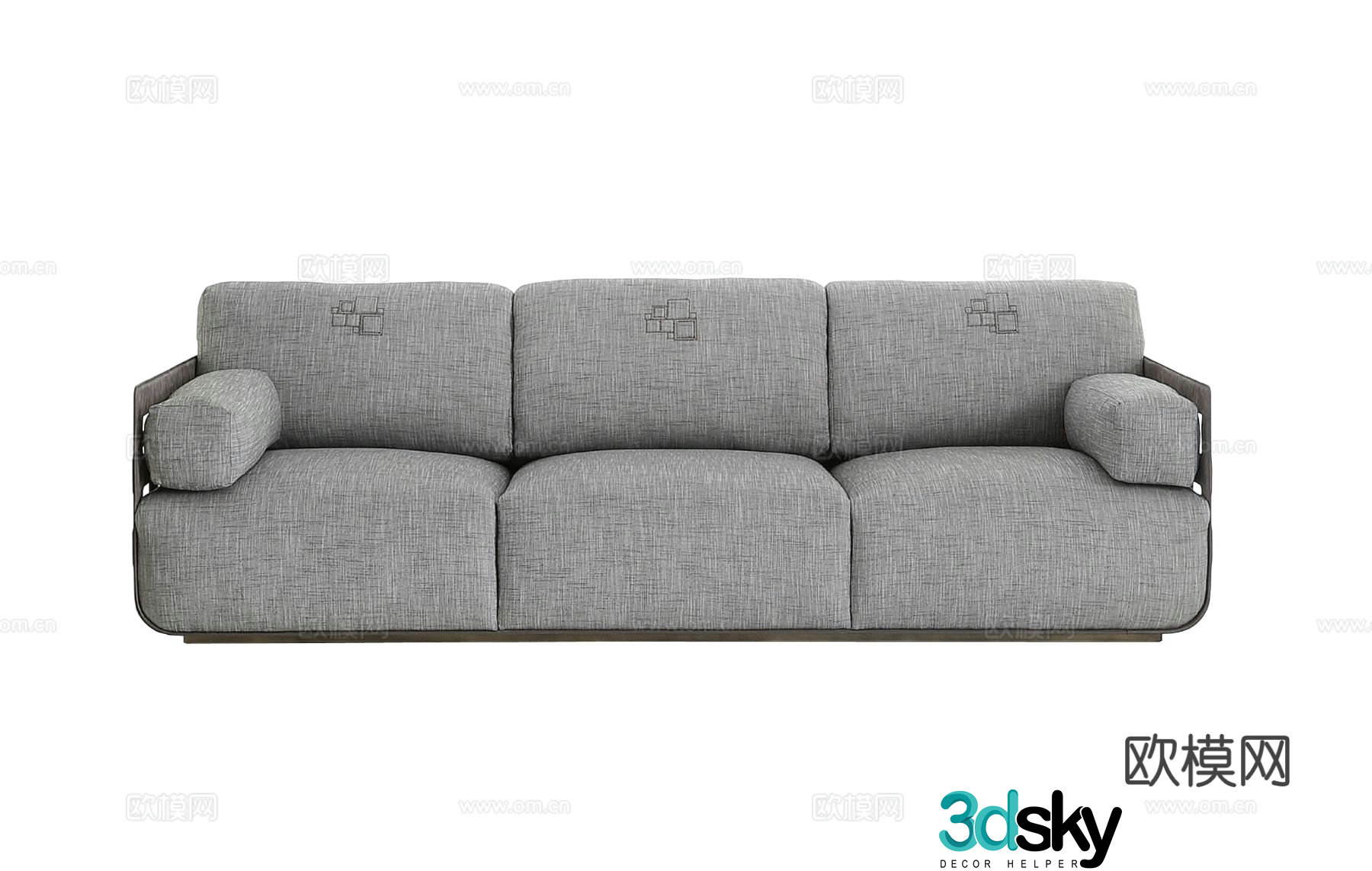 Rugiano three-person sofa 3d model