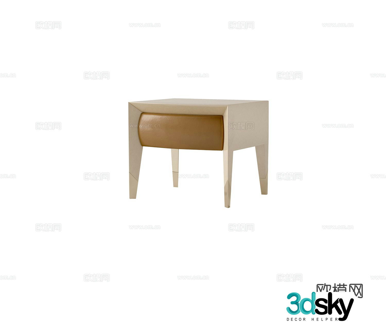 TURRI ORION Bedside Table 3D Model