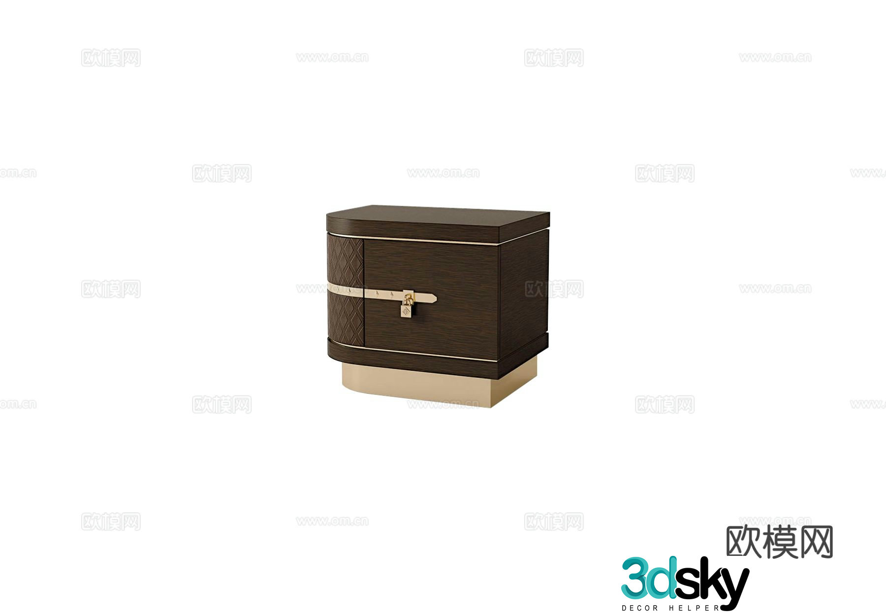 TURRI DIAMOND Bedside Table 3D Model