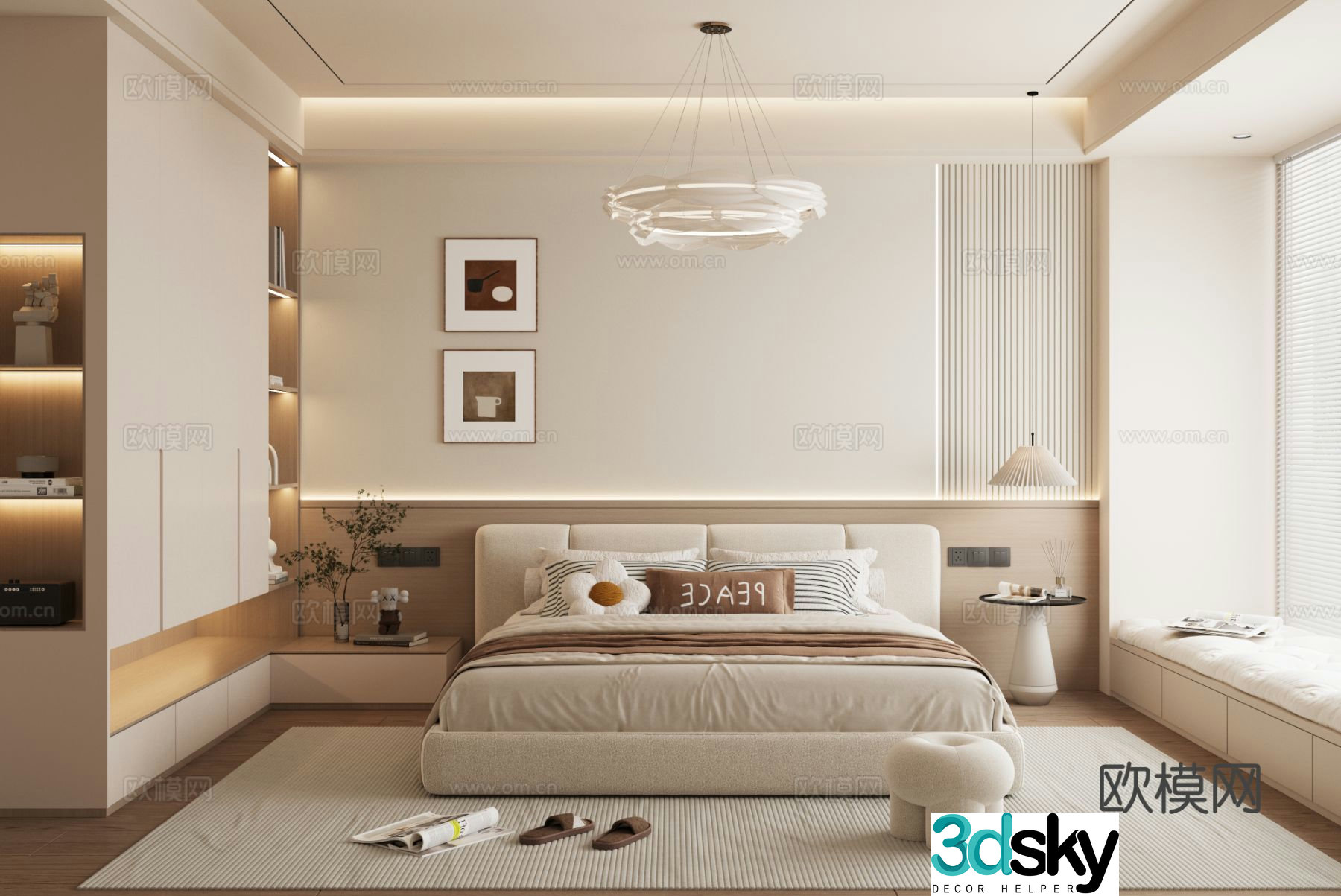 Modern bedroom Master bedroom Guest bedroom Second bedroom Master room 3D model