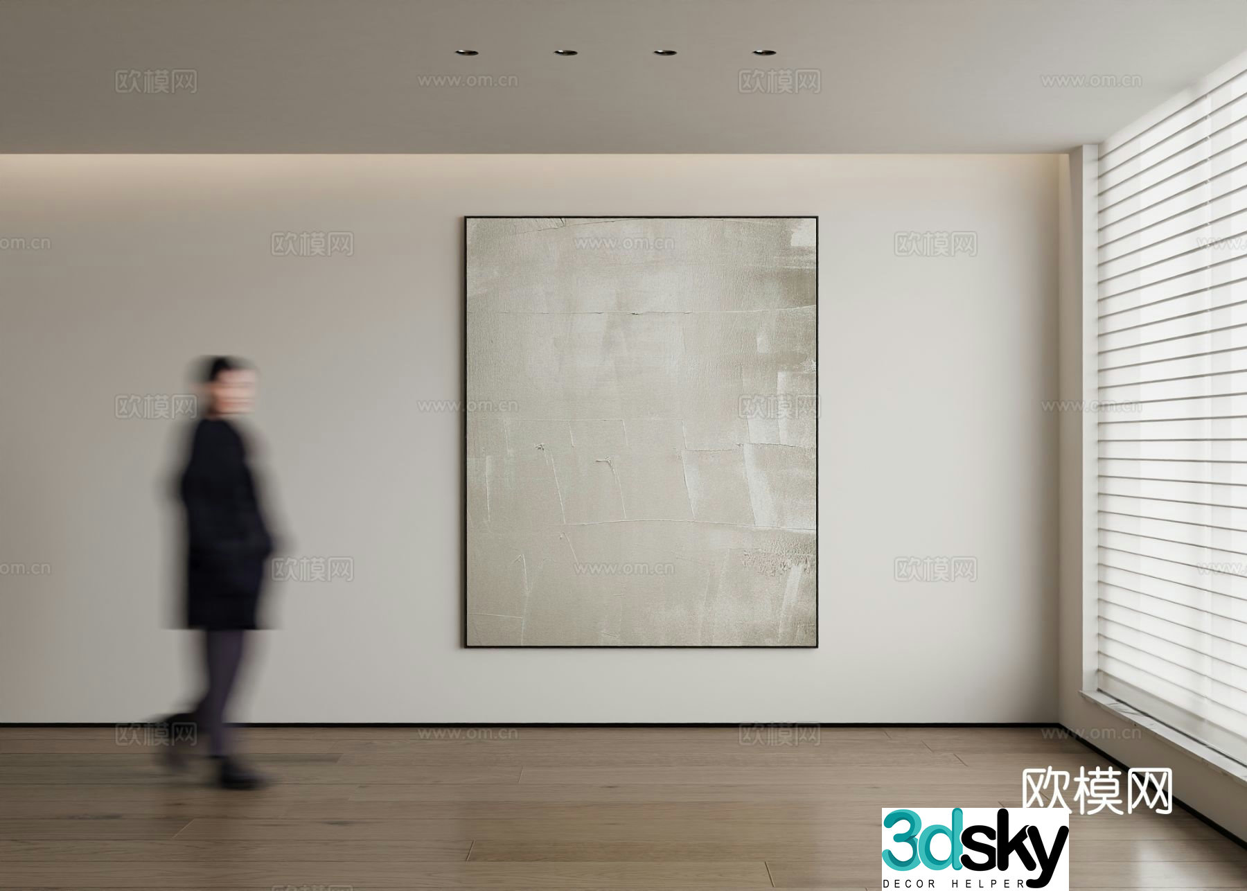Modern decorative painting 3d model