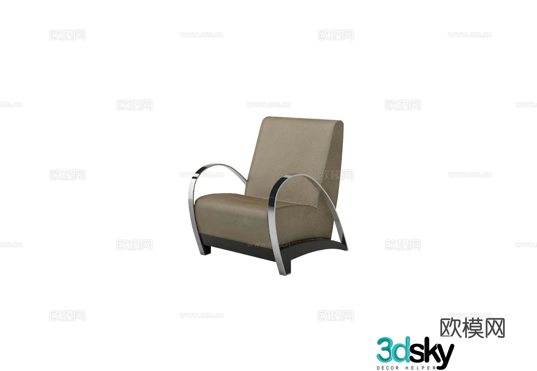 TURRI MIAMI Single Sofa 3D Model