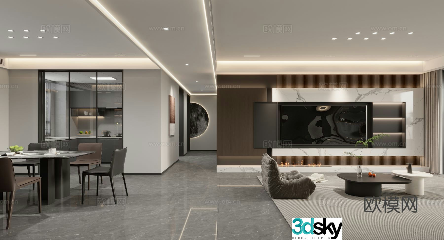Italian restaurant 3D model